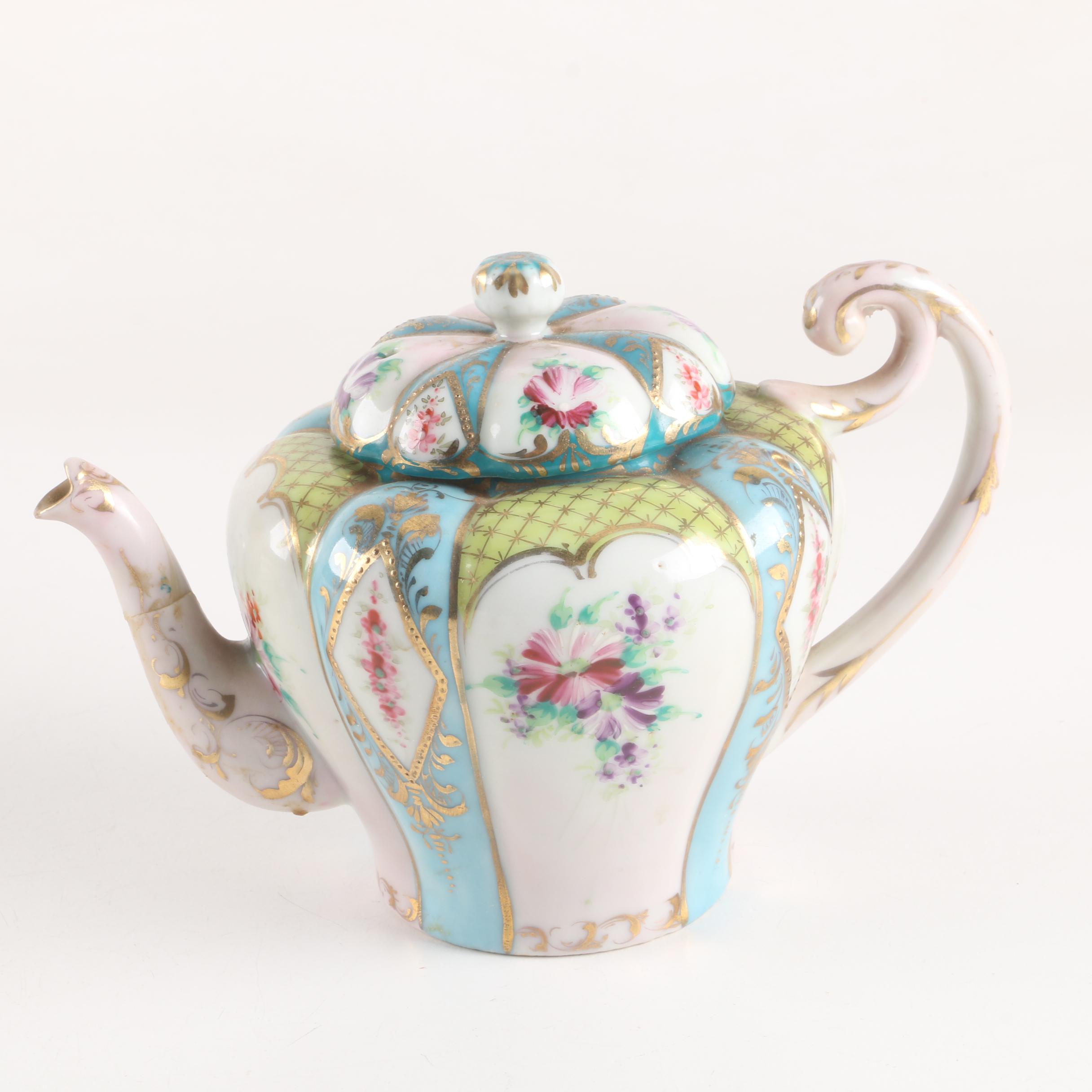 Tea Items and Platters Including "Favorite Bavaria" Porcelain