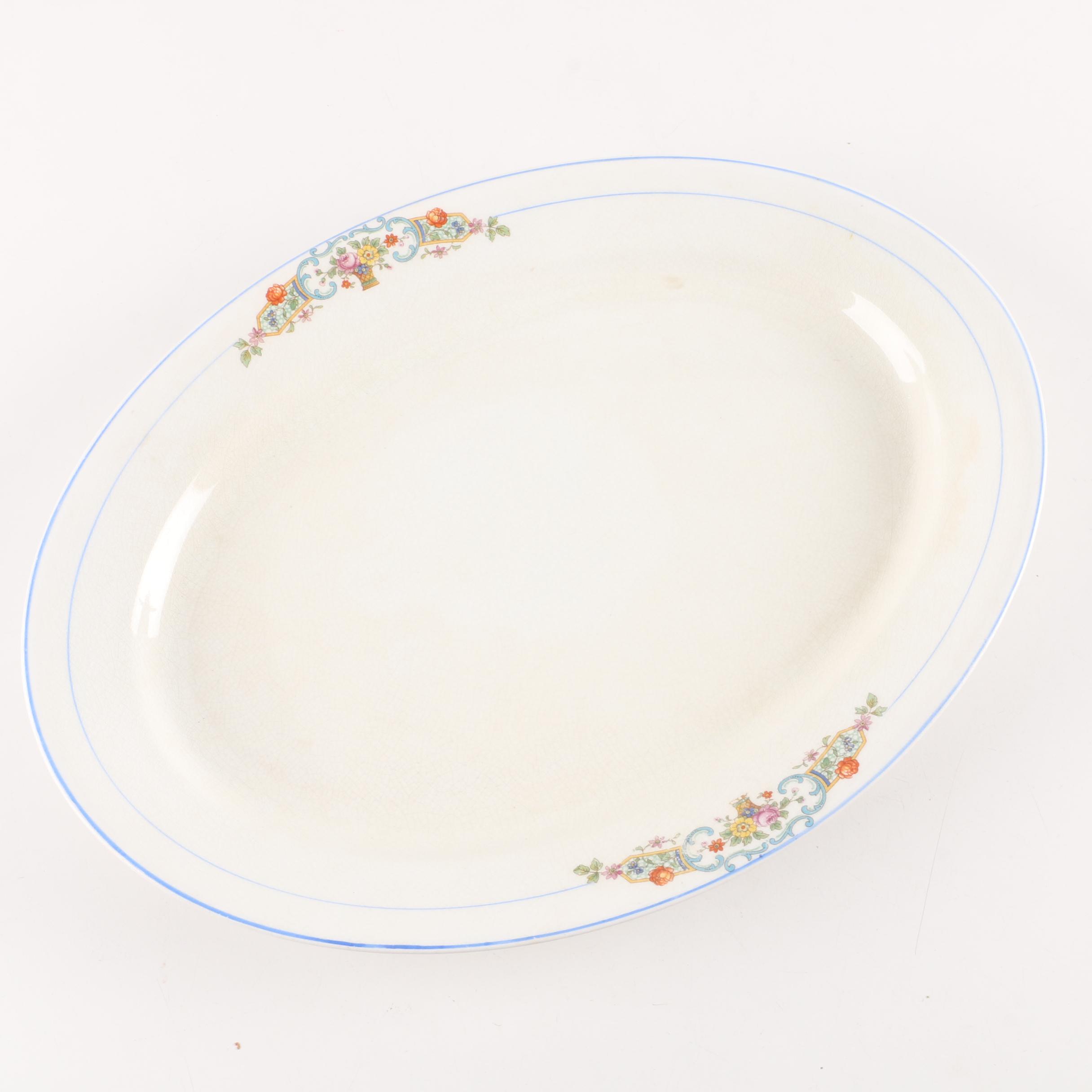 Tea Items and Platters Including "Favorite Bavaria" Porcelain