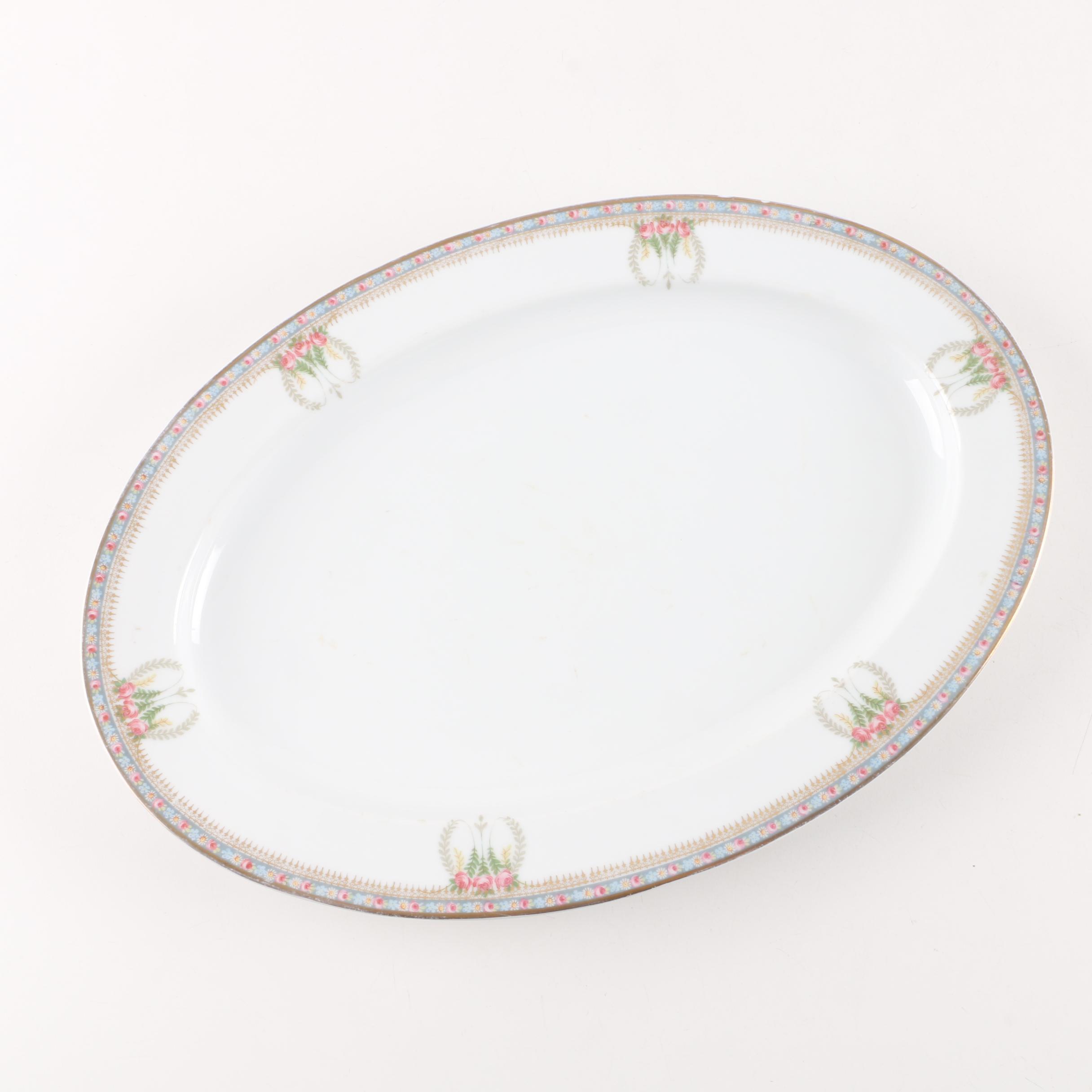 Tea Items and Platters Including "Favorite Bavaria" Porcelain