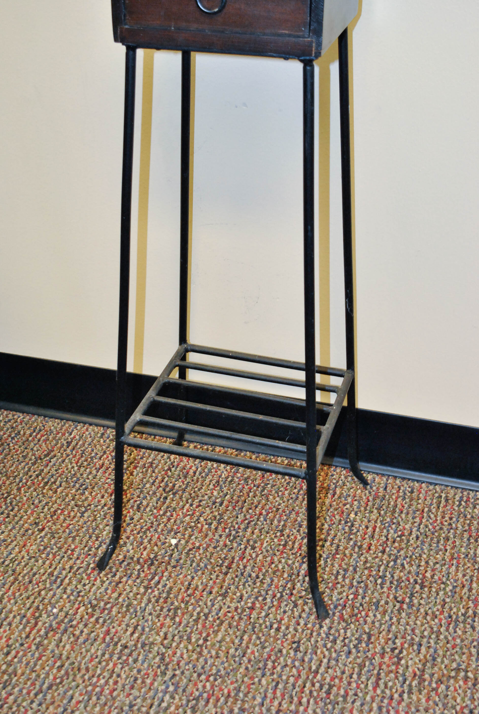 Wood and Metal Plant Stand