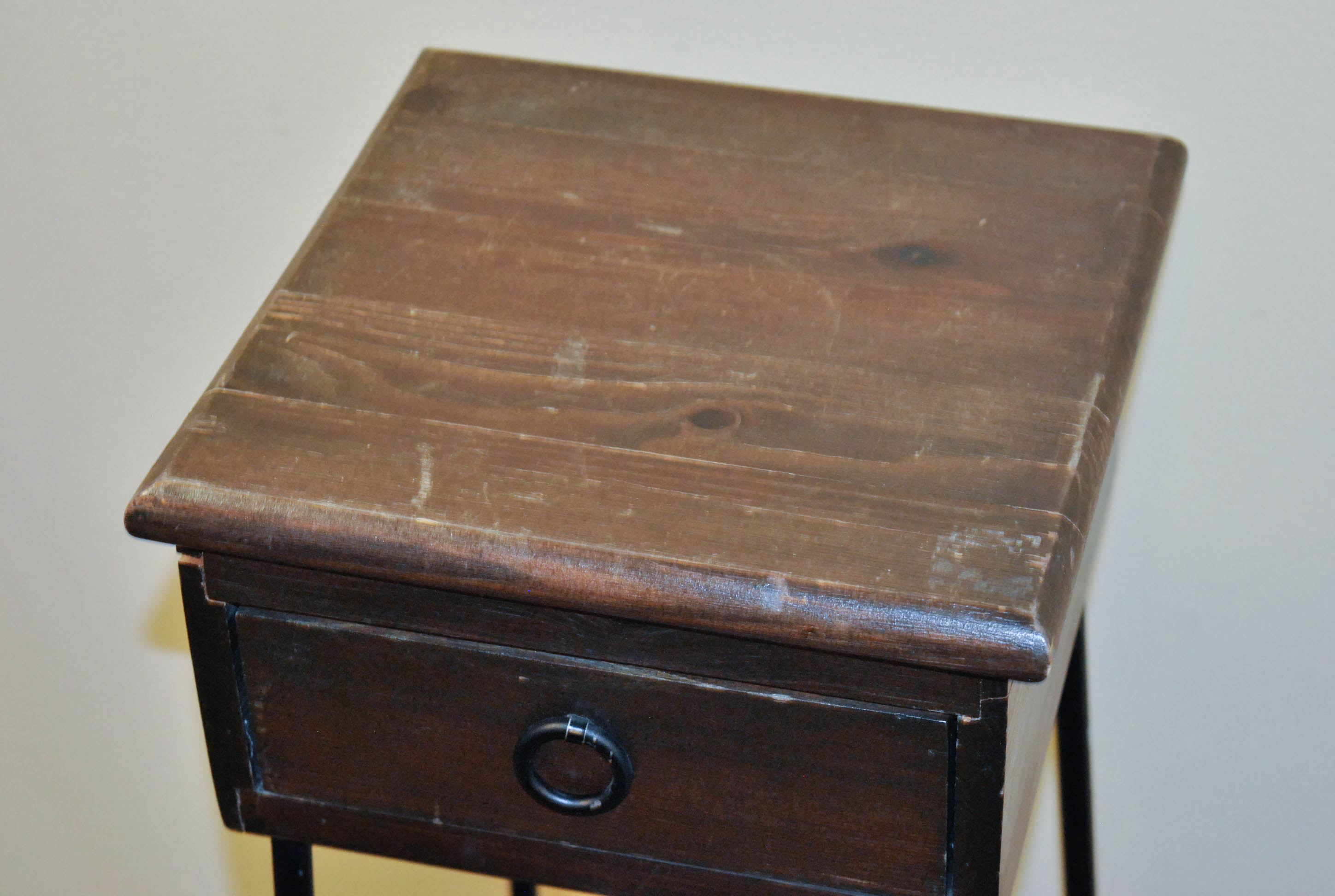 Wood and Metal Plant Stand