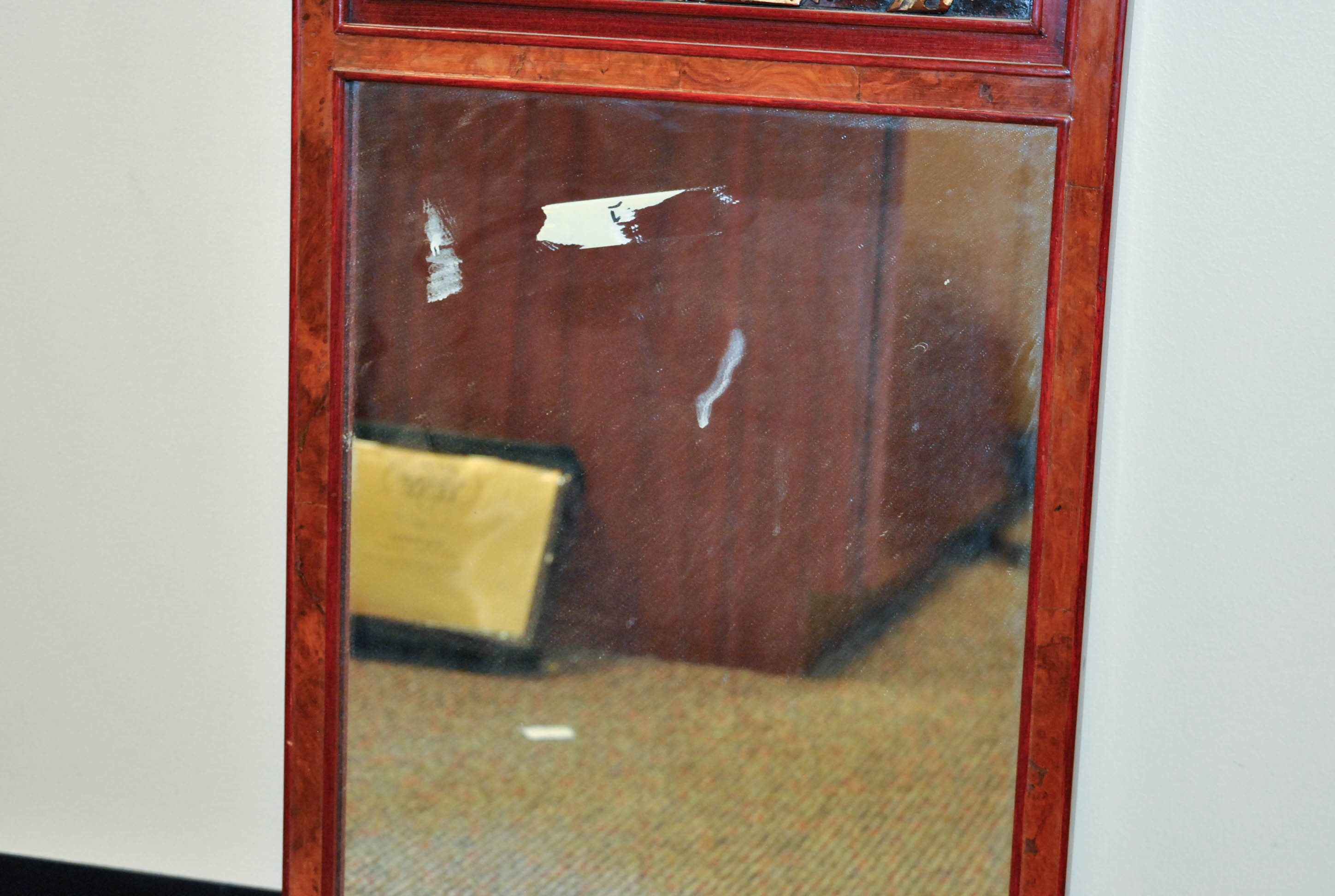 Chinese Wooden Wall Mirror