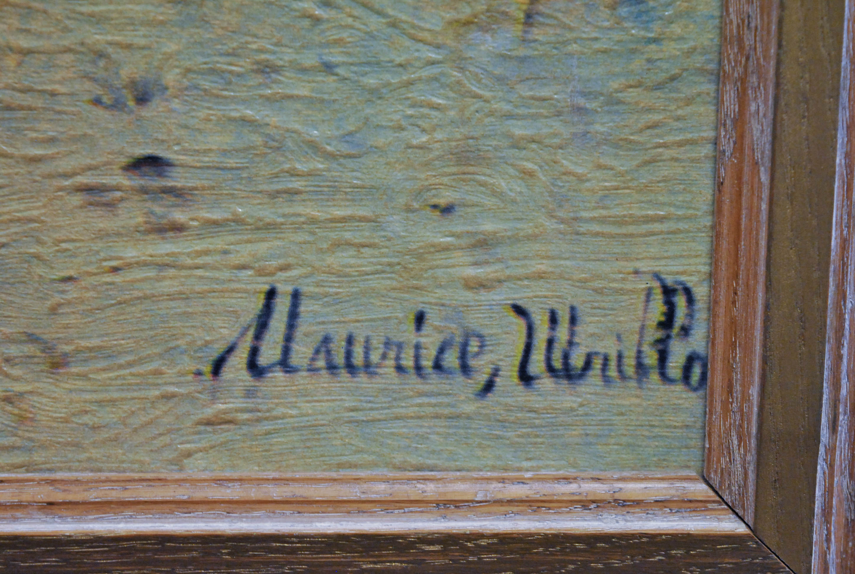 Print on Canvas of Maurice Utrillo "Winter in Paris"