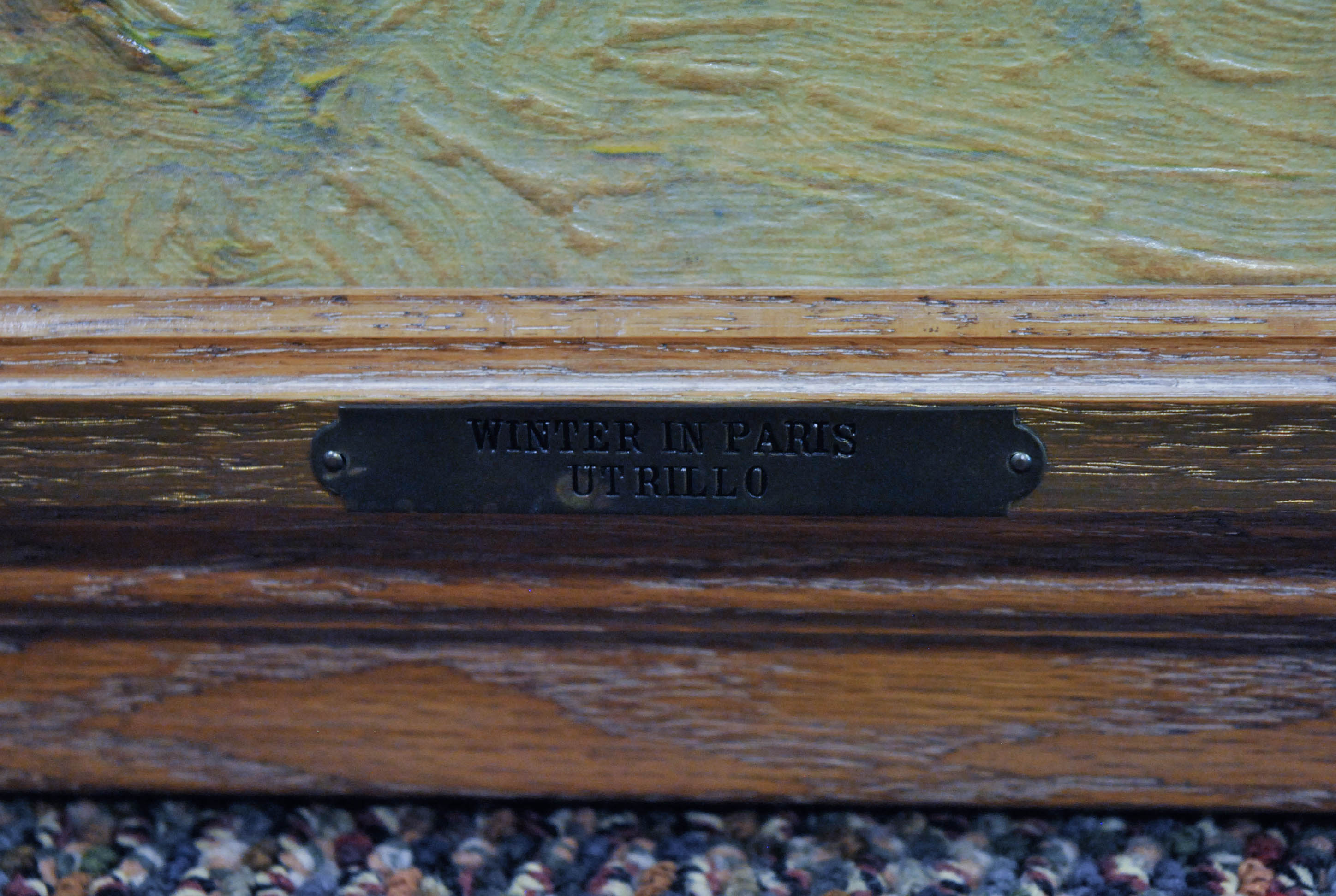 Print on Canvas of Maurice Utrillo "Winter in Paris"