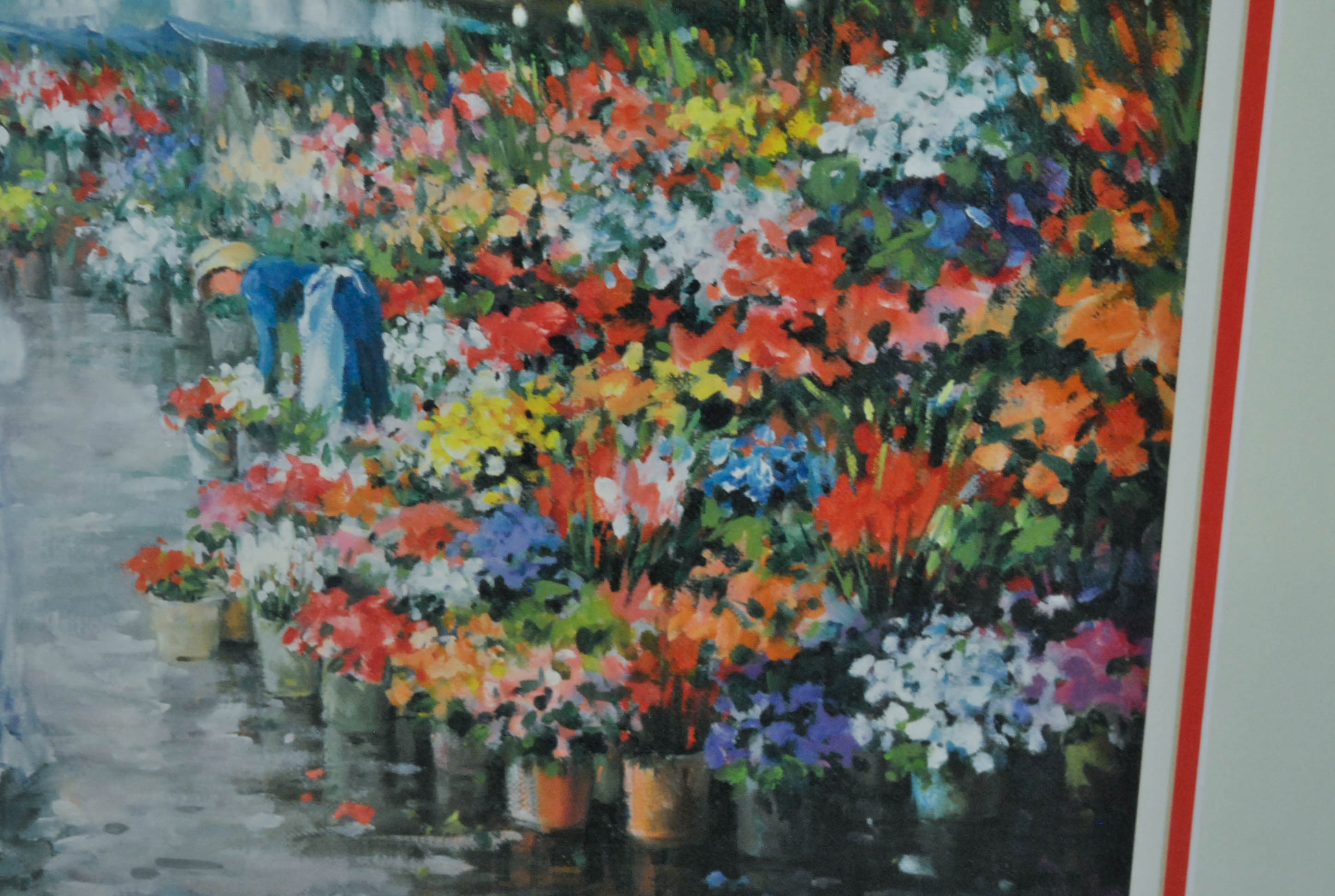 Limited Edition Print After Parisian Street Scene Painting