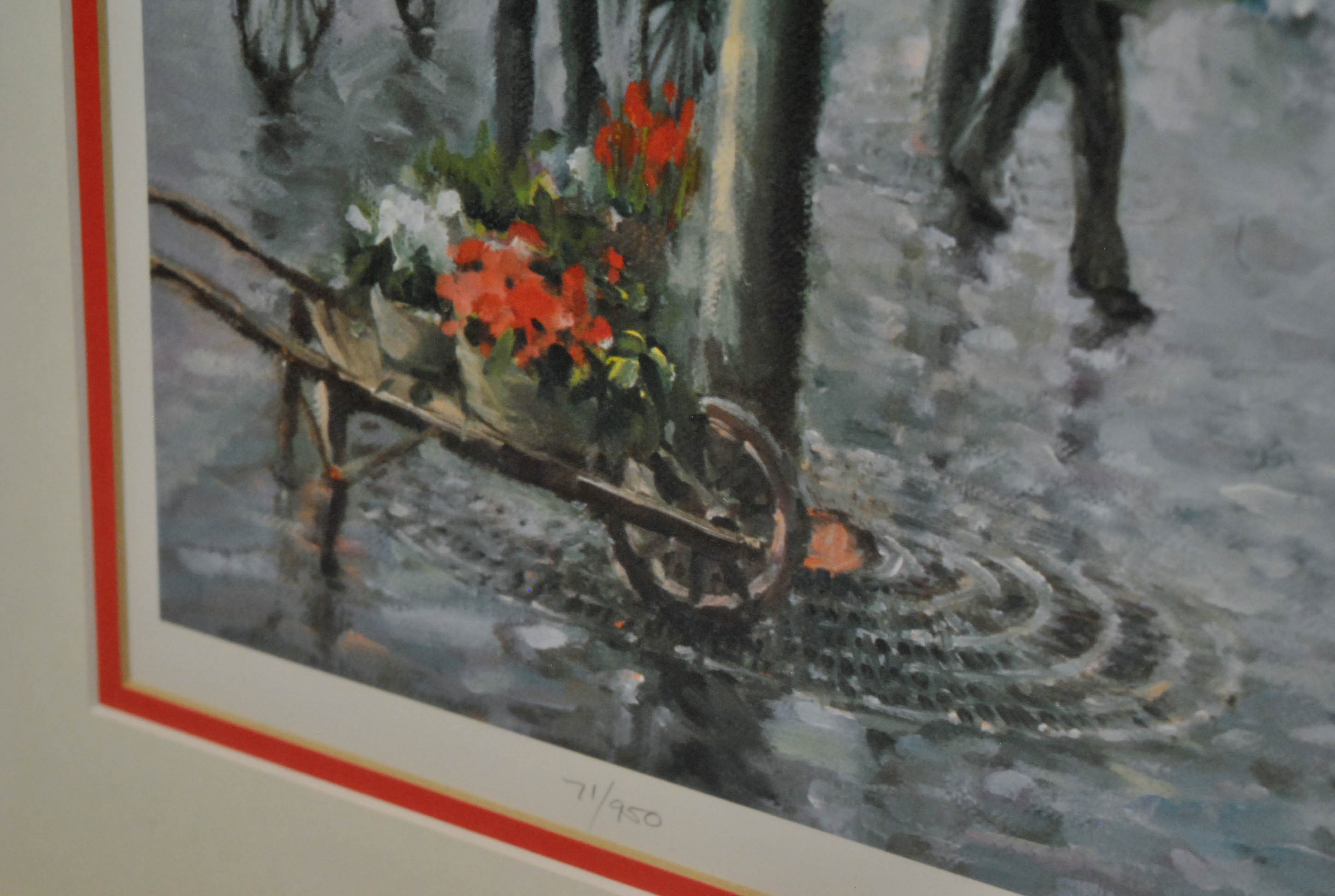 Limited Edition Print After Parisian Street Scene Painting