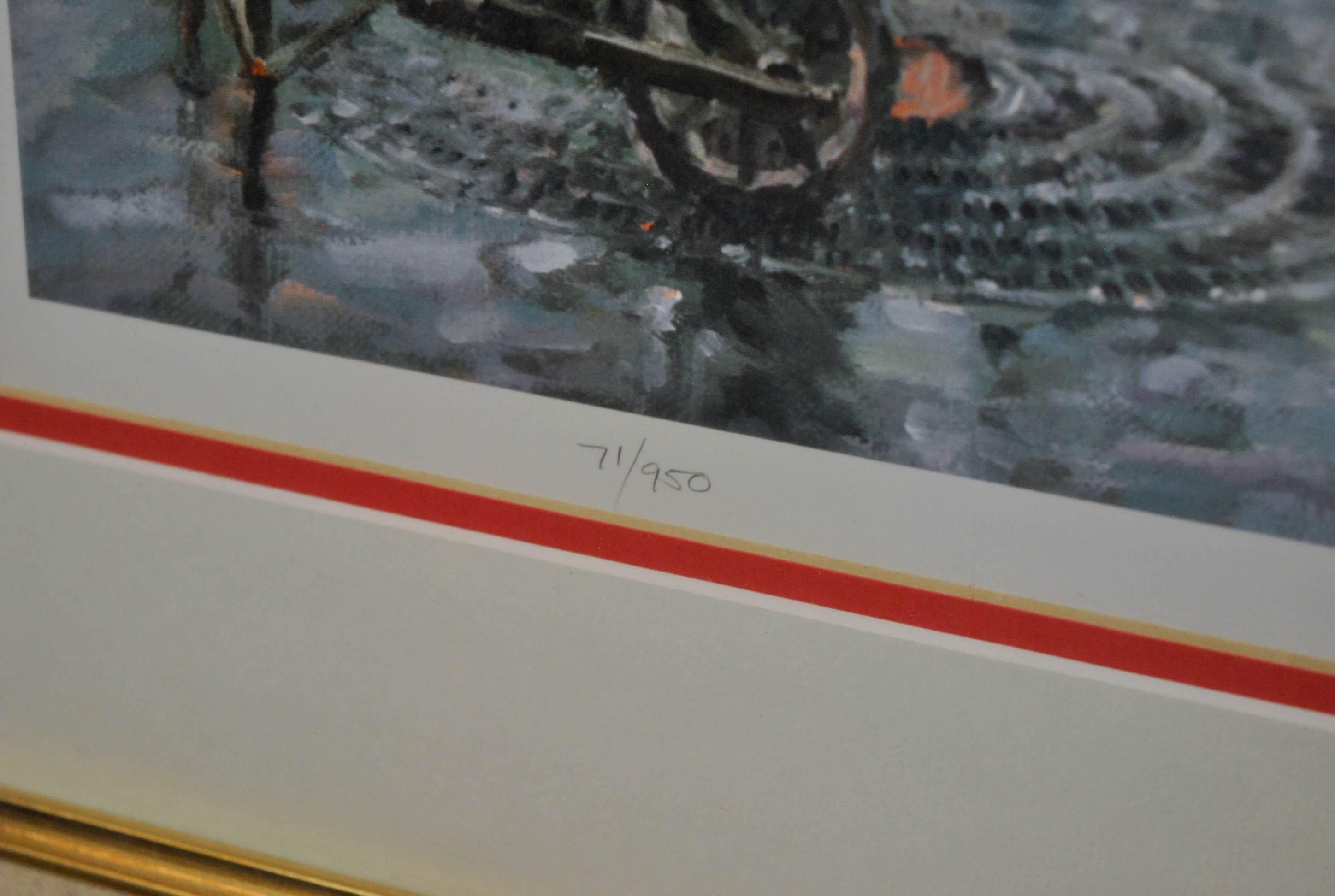 Limited Edition Print After Parisian Street Scene Painting