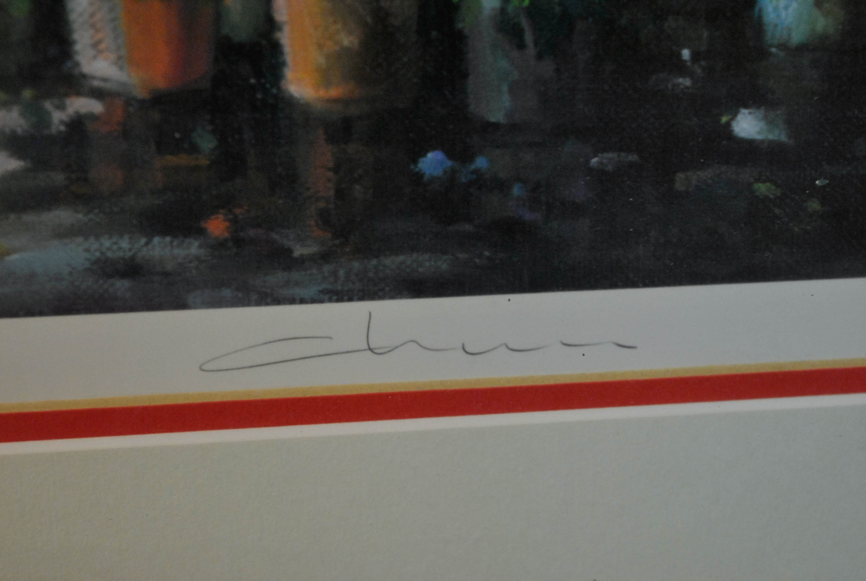 Limited Edition Print After Parisian Street Scene Painting