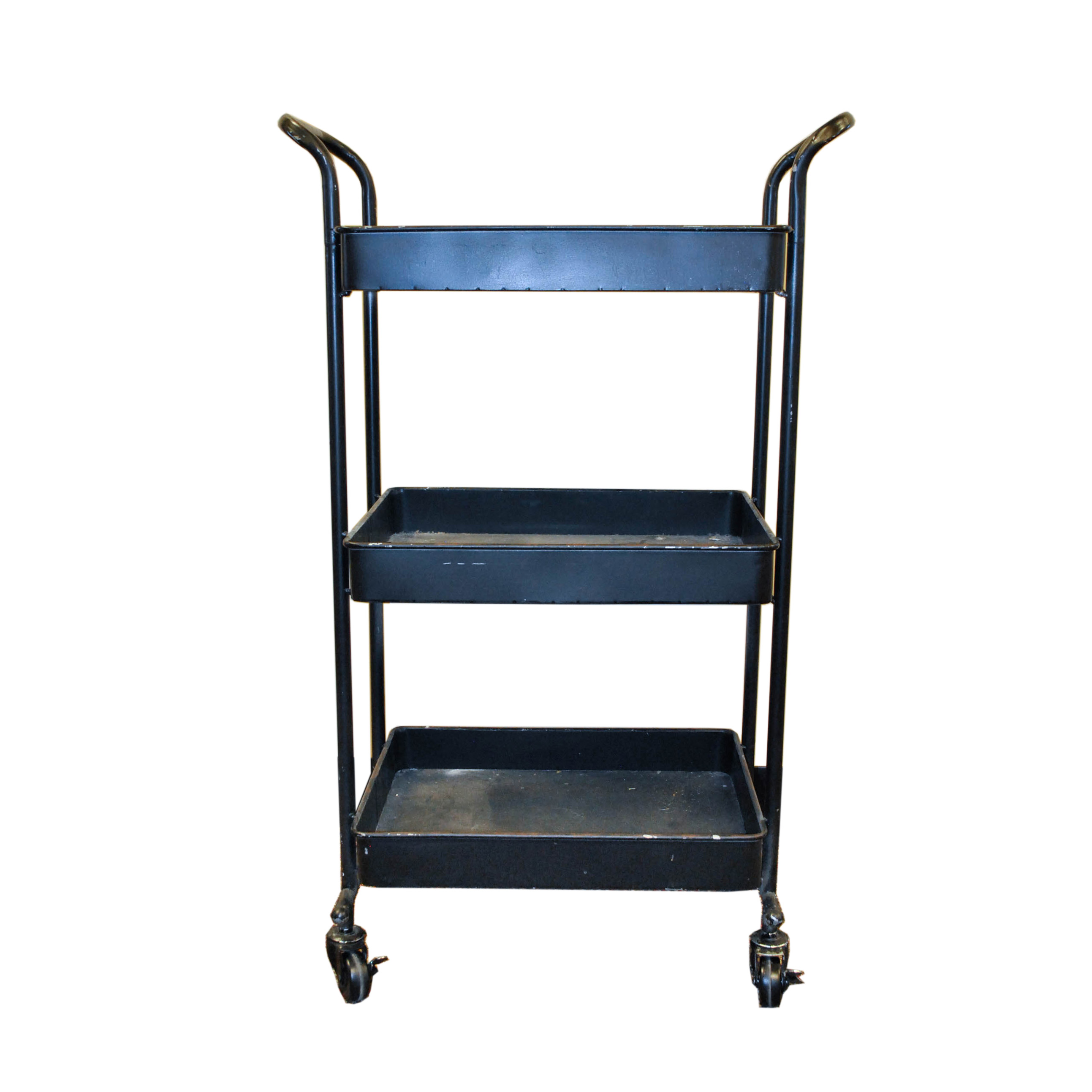 Vintage Metal Rolling Cart