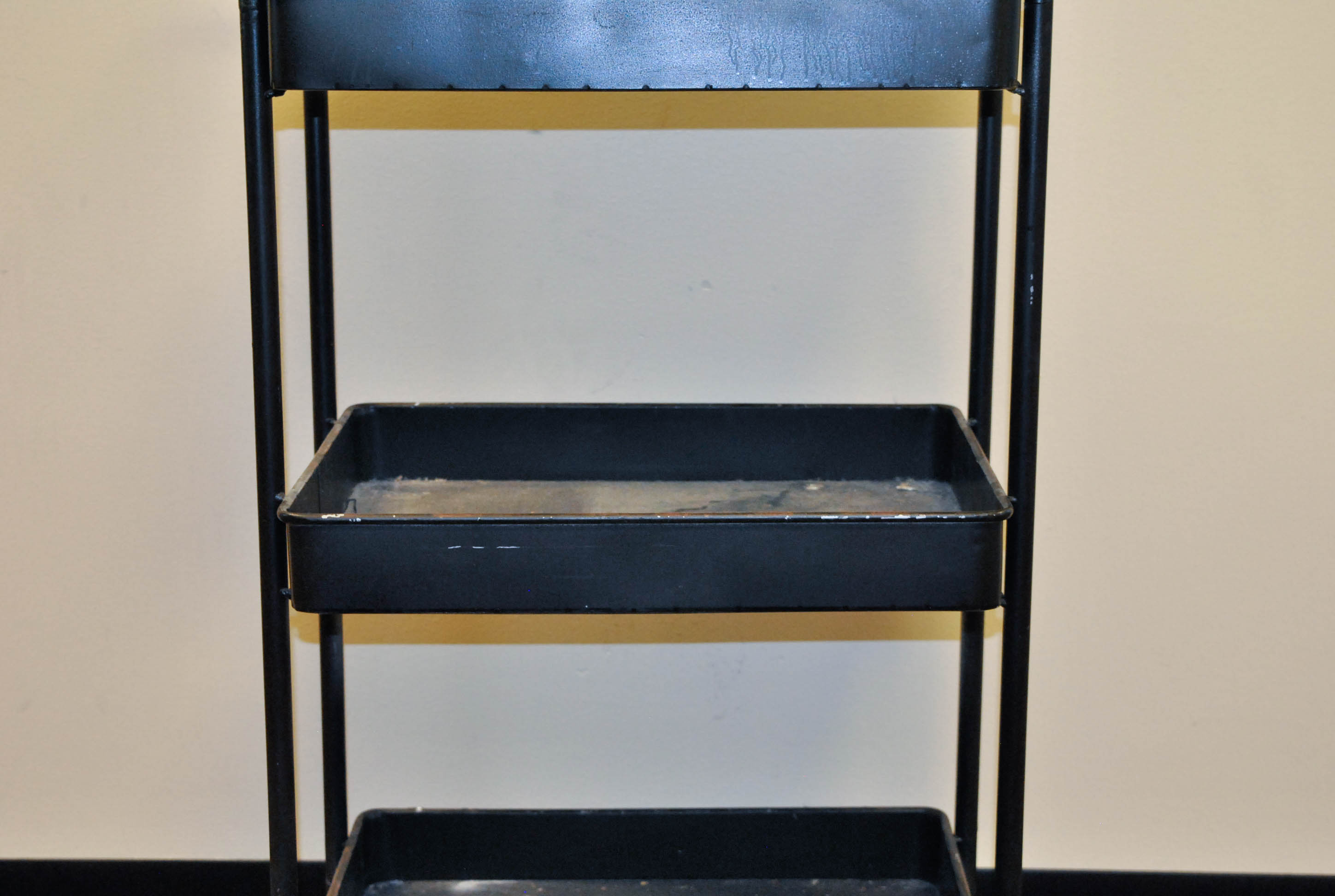 Vintage Metal Rolling Cart