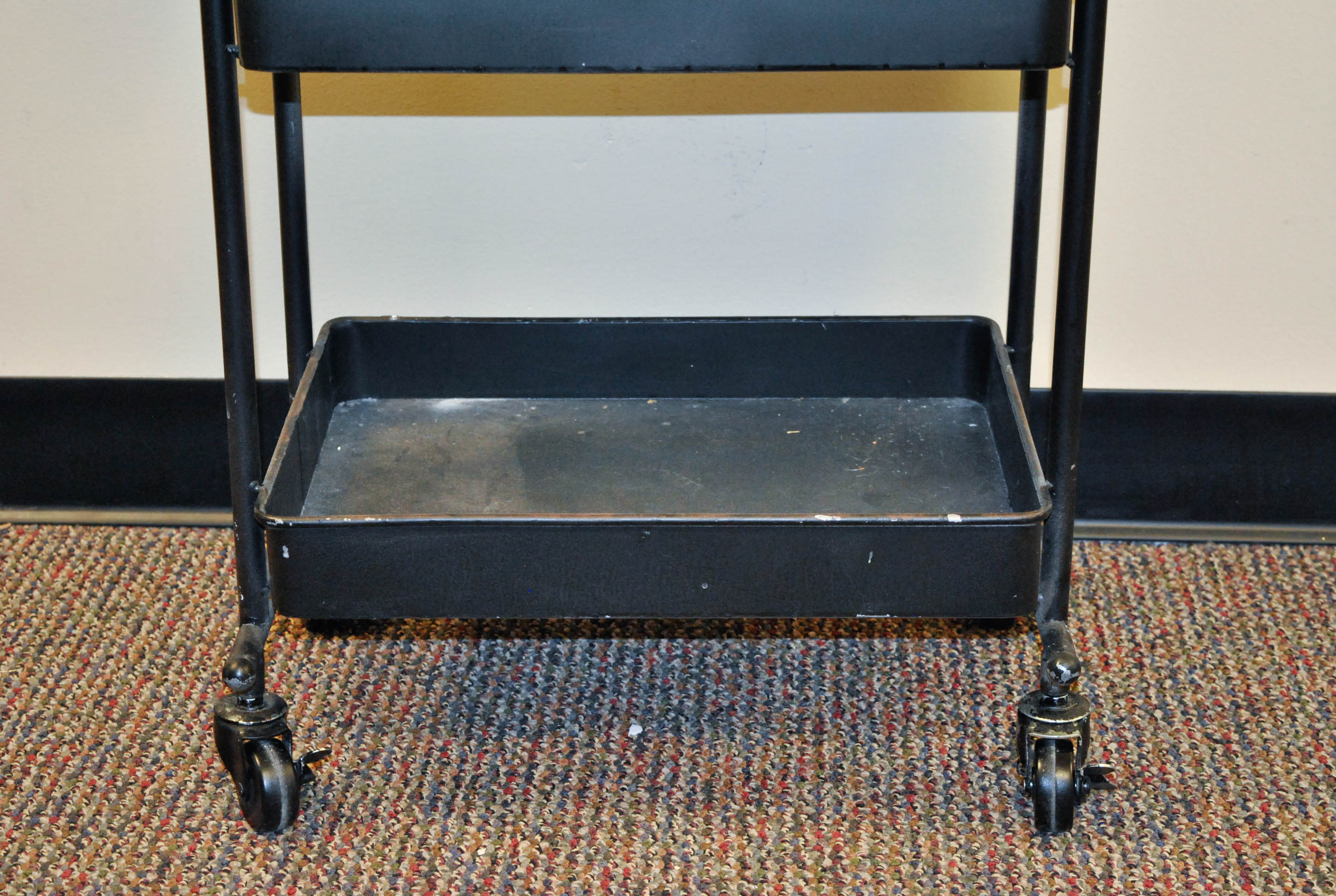 Vintage Metal Rolling Cart