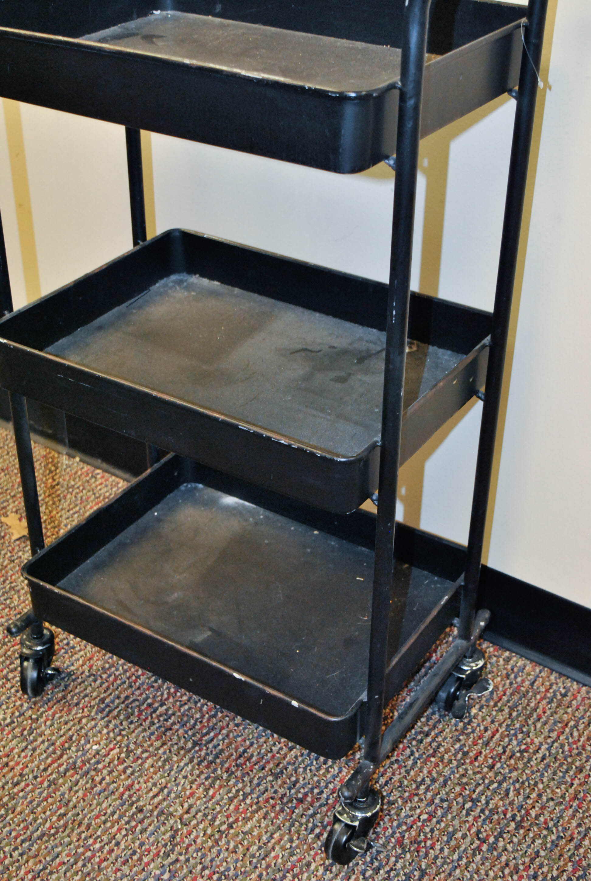 Vintage Metal Rolling Cart