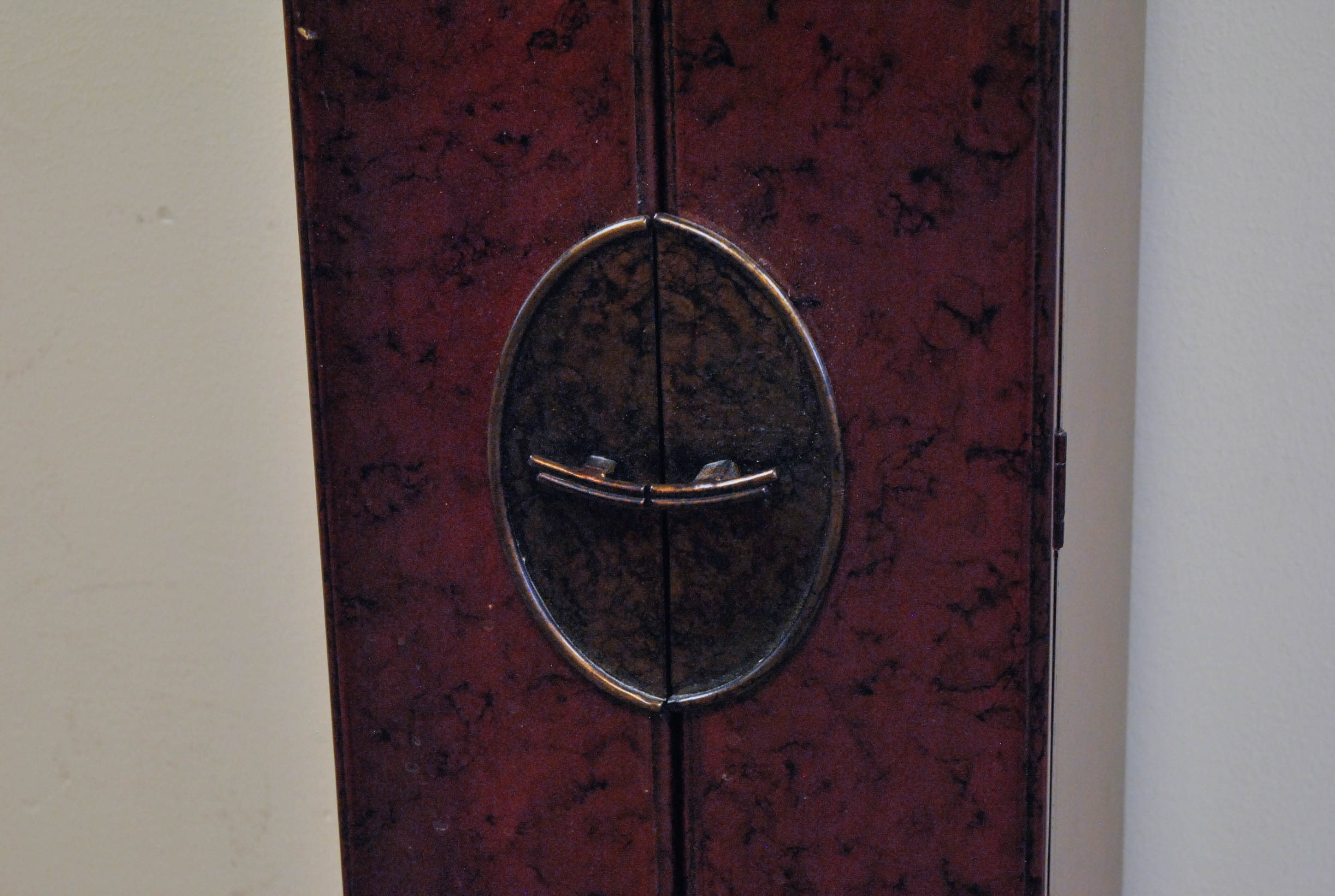 Contemporary Asian Inspired Narrow Storage Cabinet