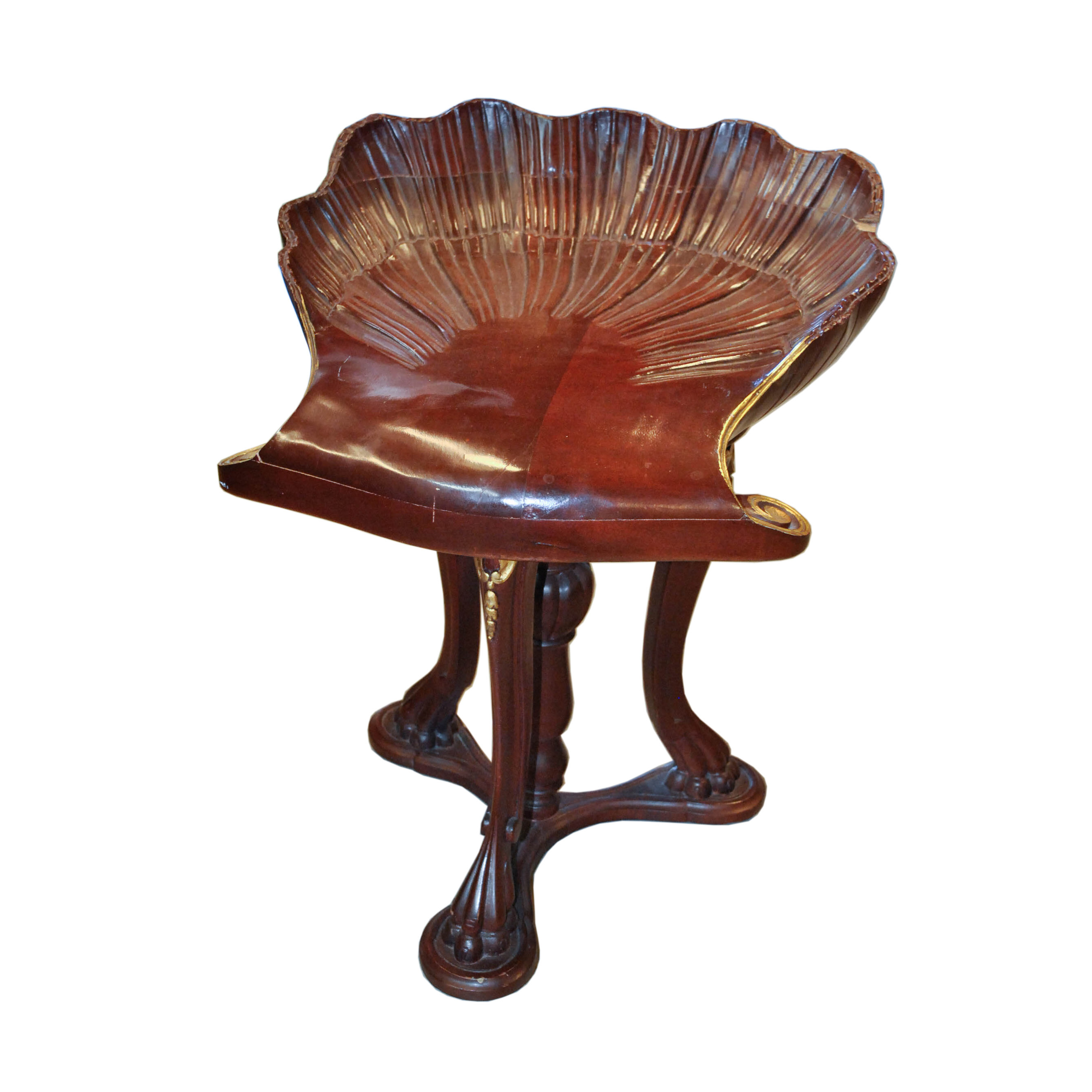 Vintage Empire Style Grotto Clamshell Chair