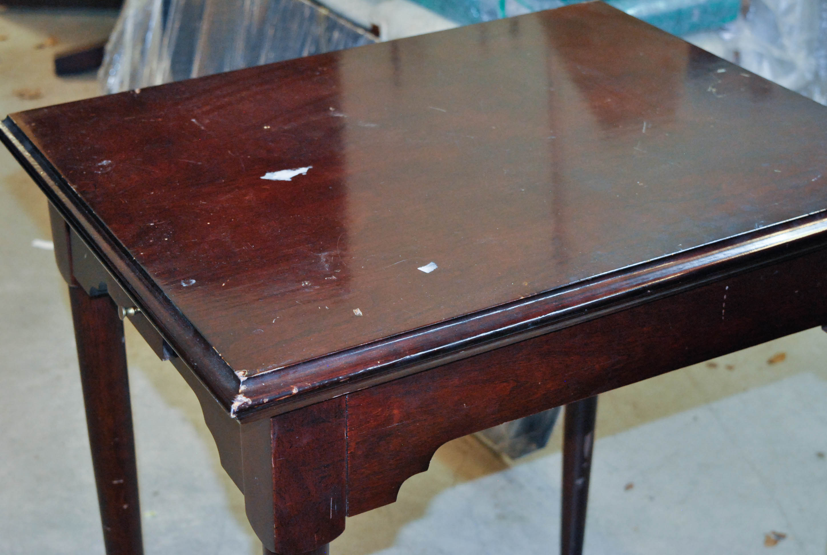 Vintage Dark Cherry Six-In-One Game Table by Franklin