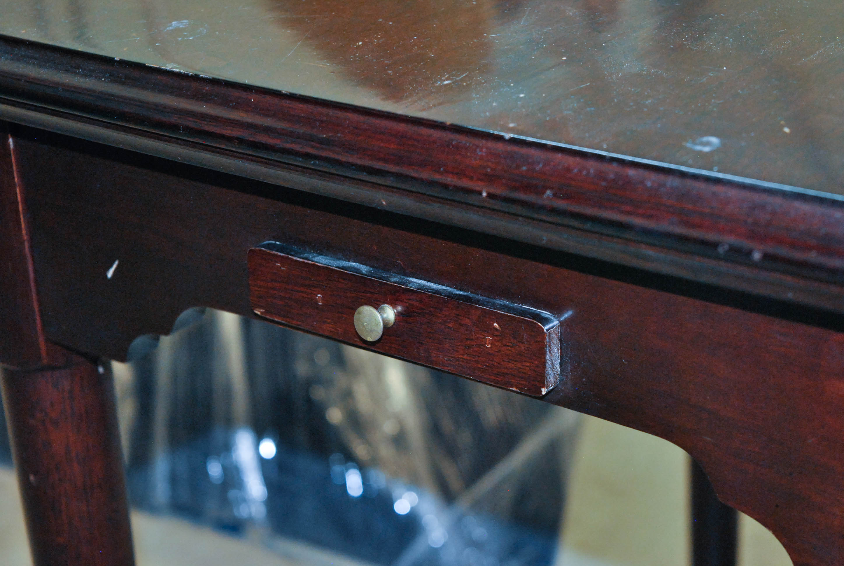 Vintage Dark Cherry Six-In-One Game Table by Franklin