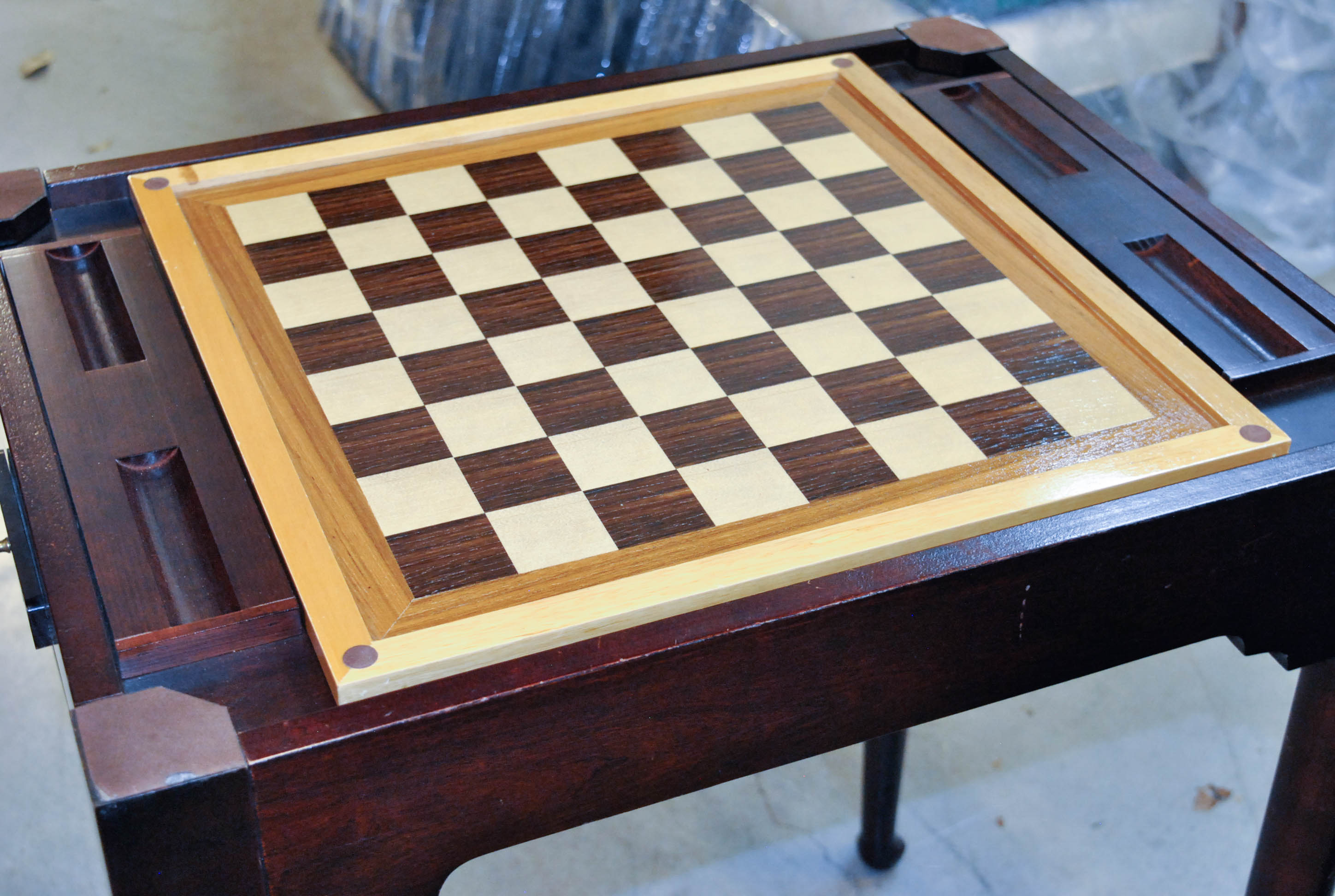Vintage Dark Cherry Six-In-One Game Table by Franklin