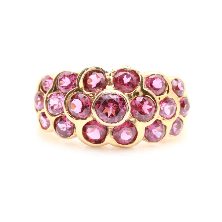 Sterling Silver Rhodolite Garnet Ring