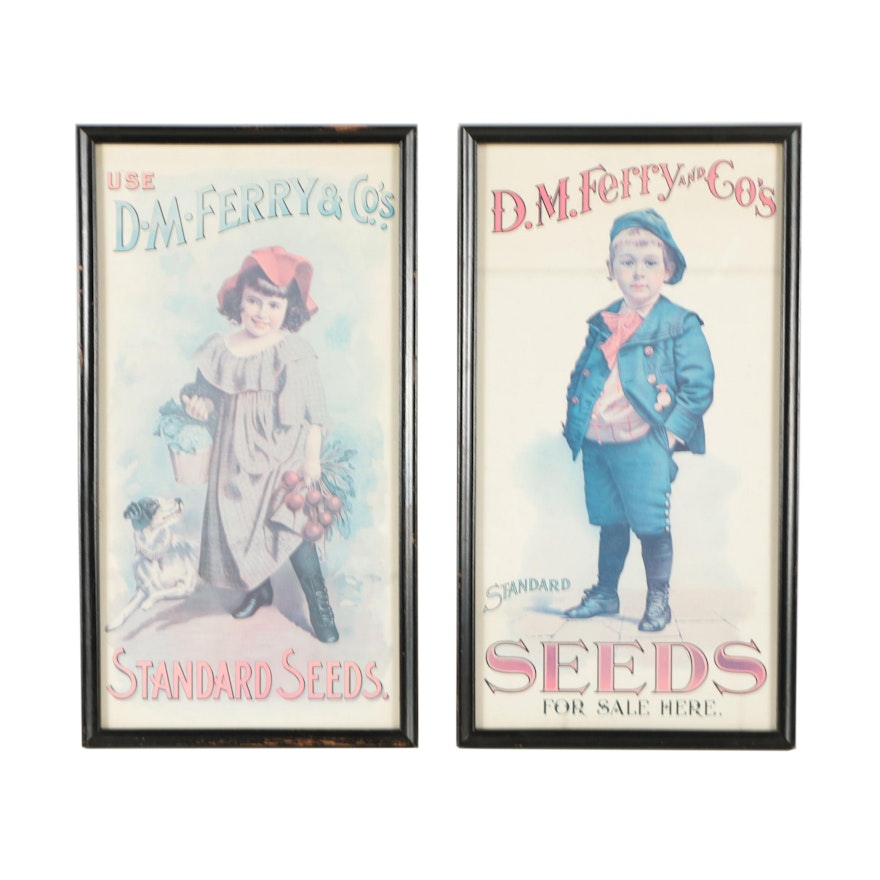 Offset Lithographic Advertisements for D.M. Ferry and Co's Standard Seeds