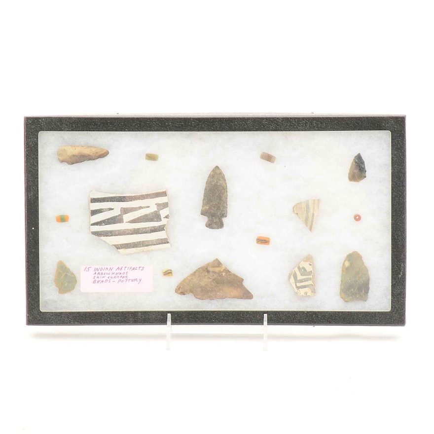 Collection of Native American Lithic and Ceramic Artifacts