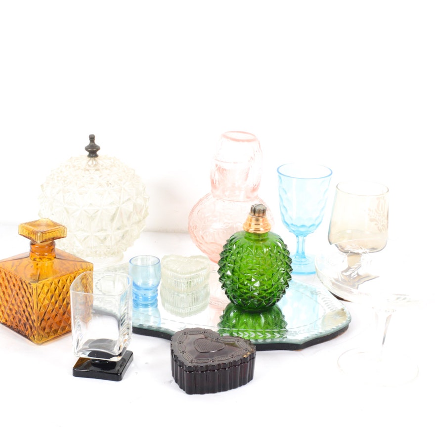 Antique and Vintage Glass Decor and Tableware