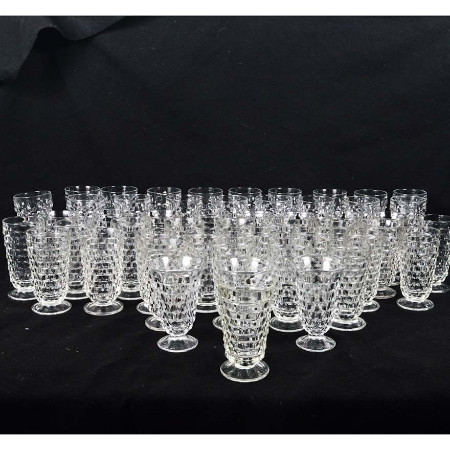 Set of Fostoria "American Clear" Glass Tableware