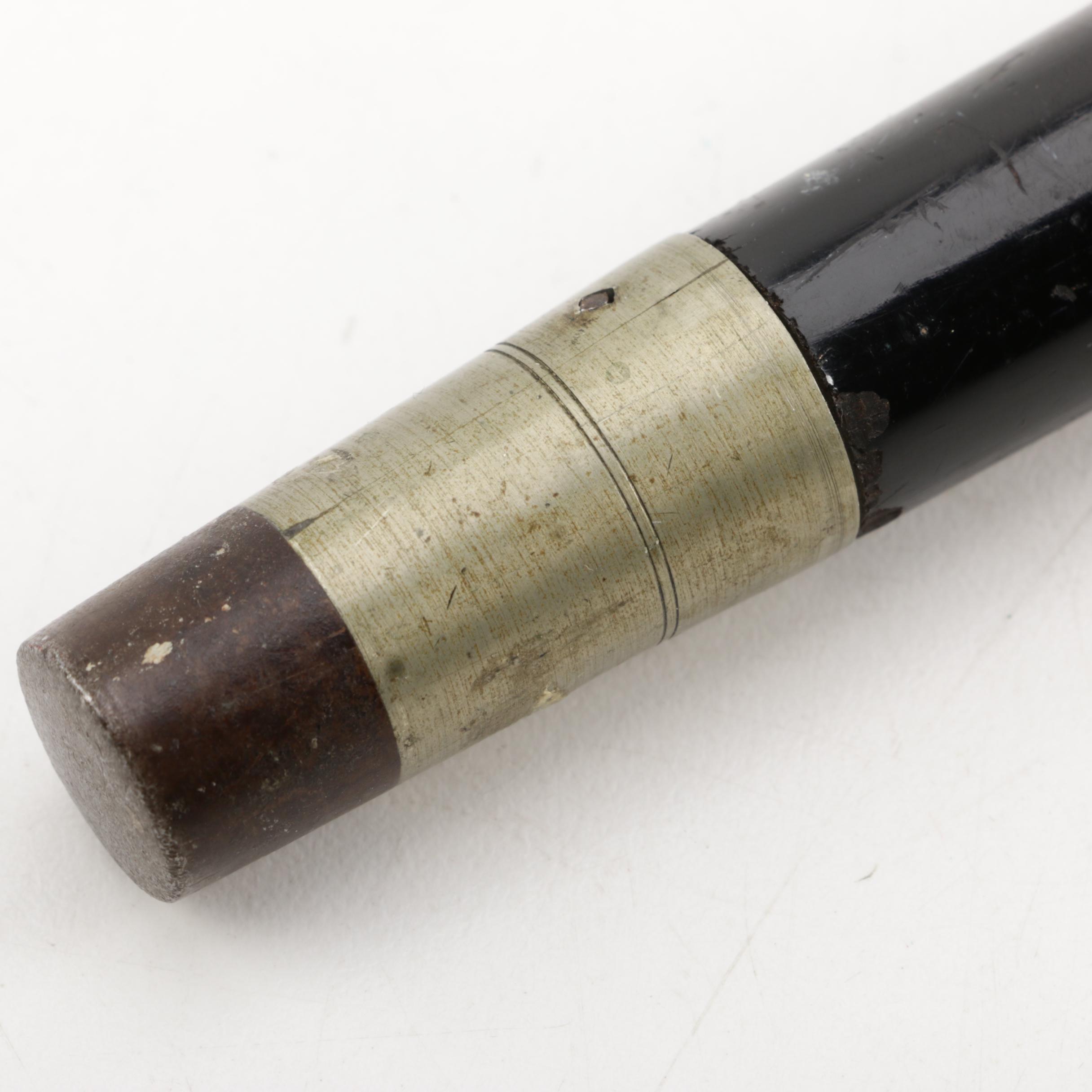 1840 Etched Brass-Tipped Cane