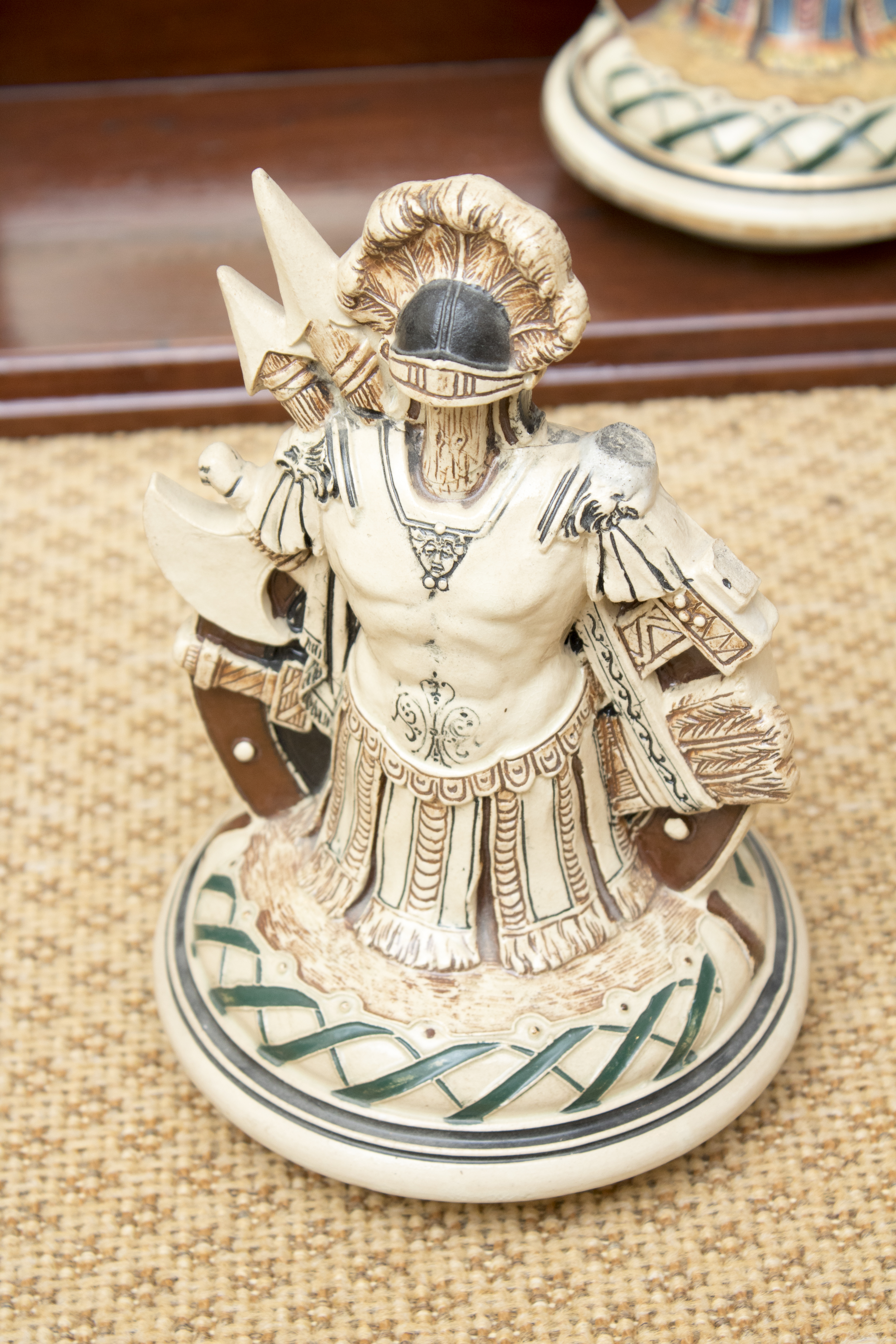 German Beer Steins Featuring Gerz and a Vintage Ledge Mirror