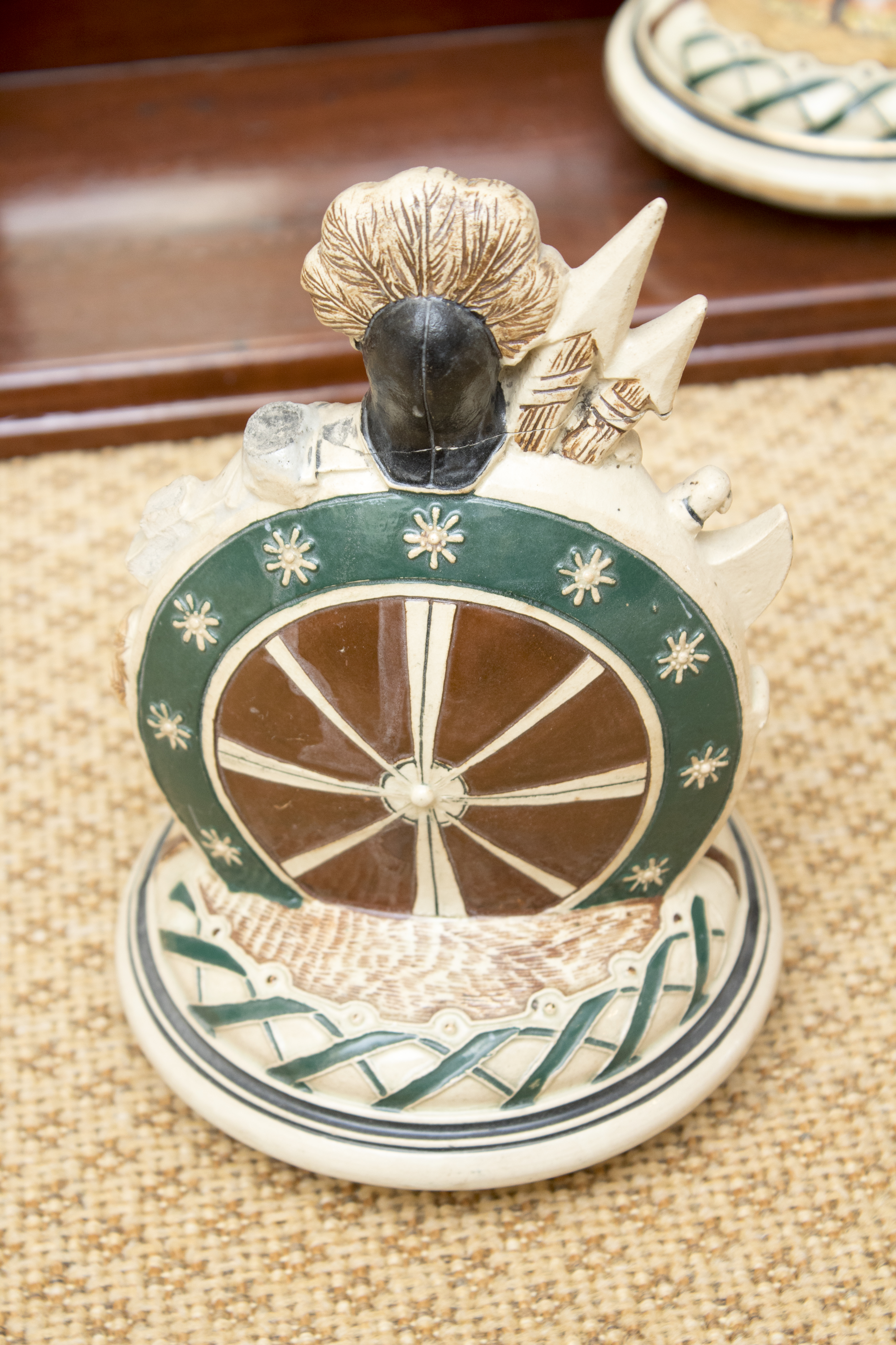 German Beer Steins Featuring Gerz and a Vintage Ledge Mirror