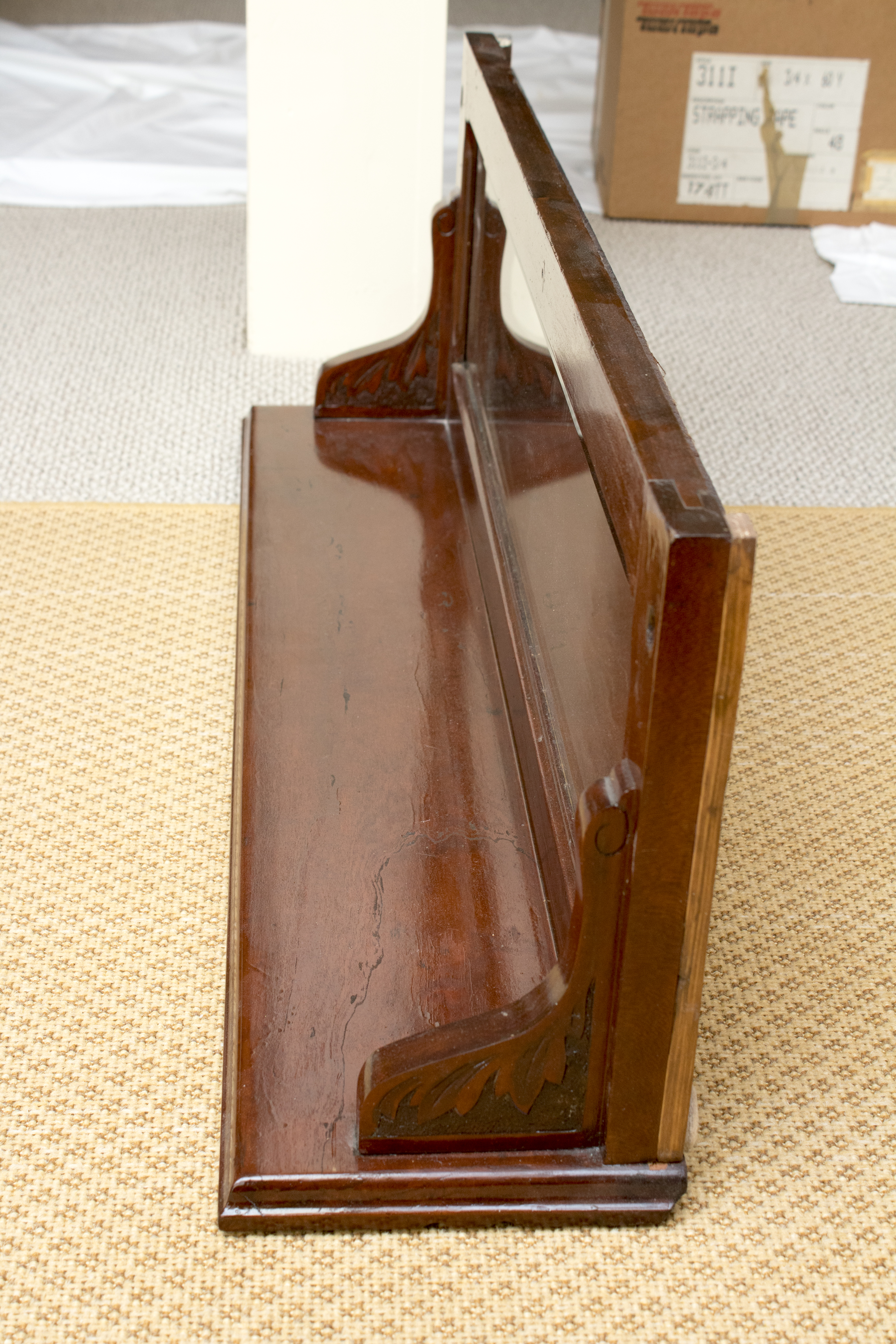 German Beer Steins Featuring Gerz and a Vintage Ledge Mirror