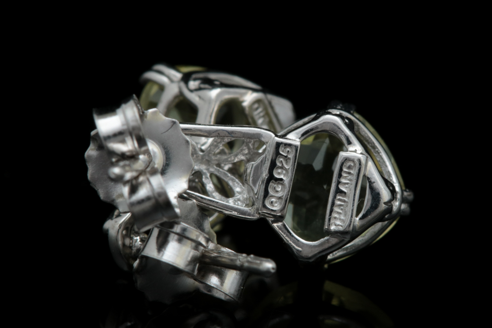 Sterling Silver and Lemon Quartz Earrings