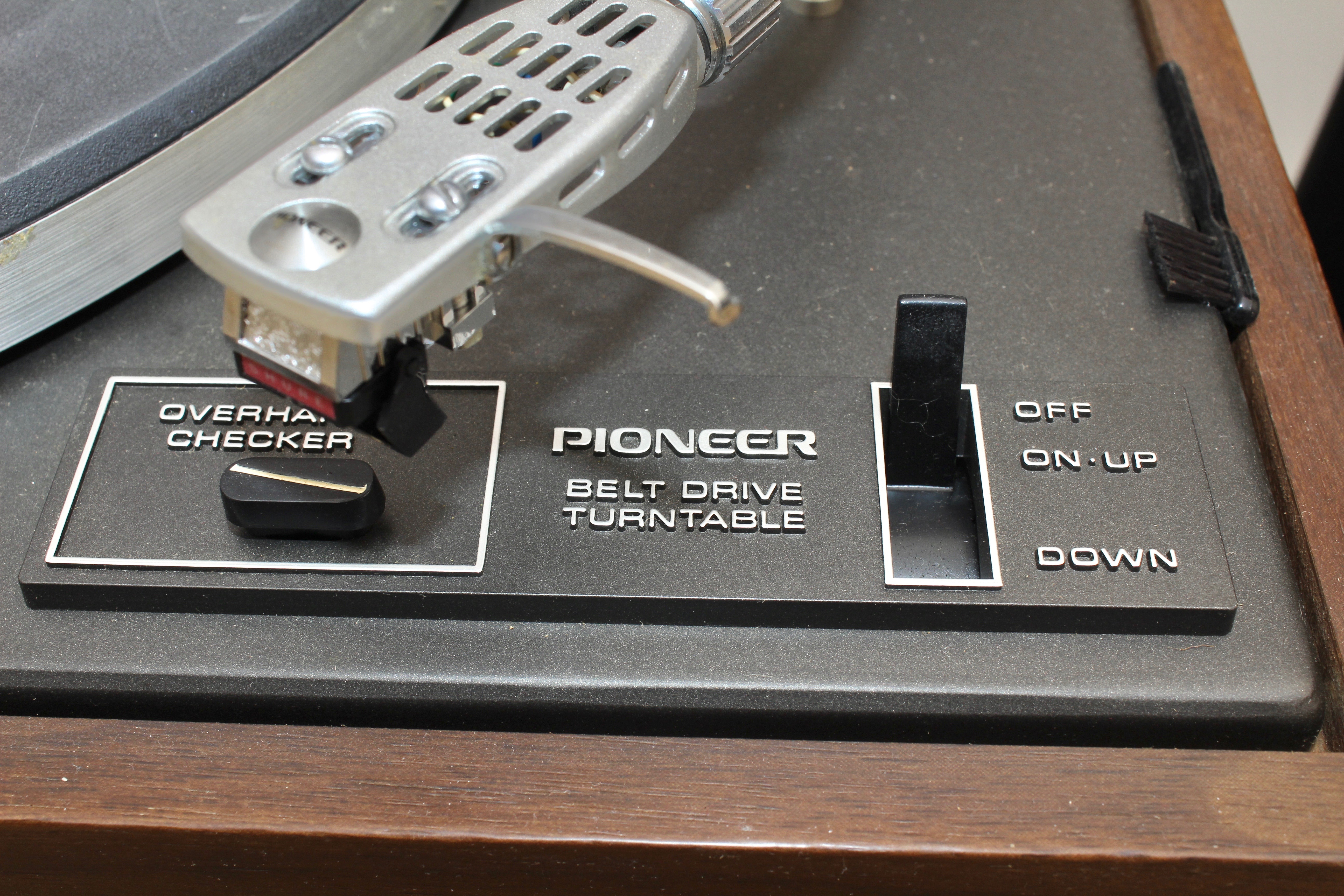 Pioneer Type 3 Turntable, Subwoofer, and Speaker Stands