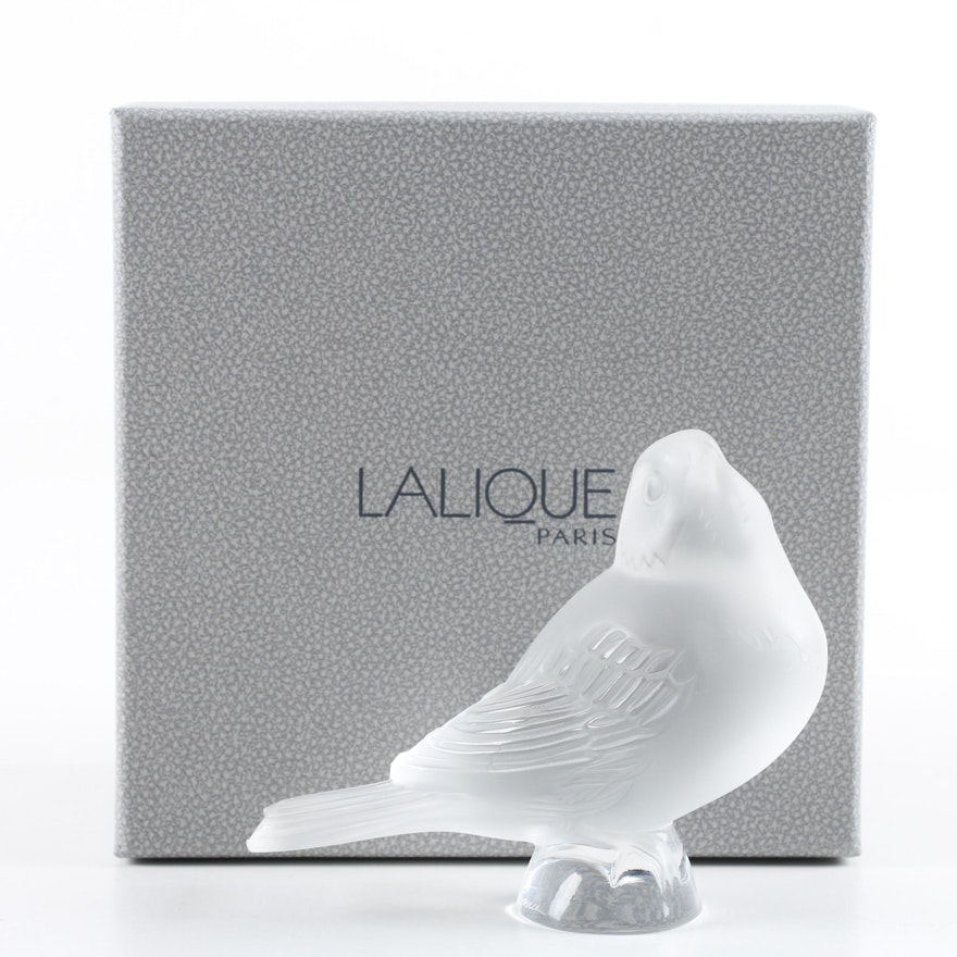 Lalique Crystal Bird Figurine