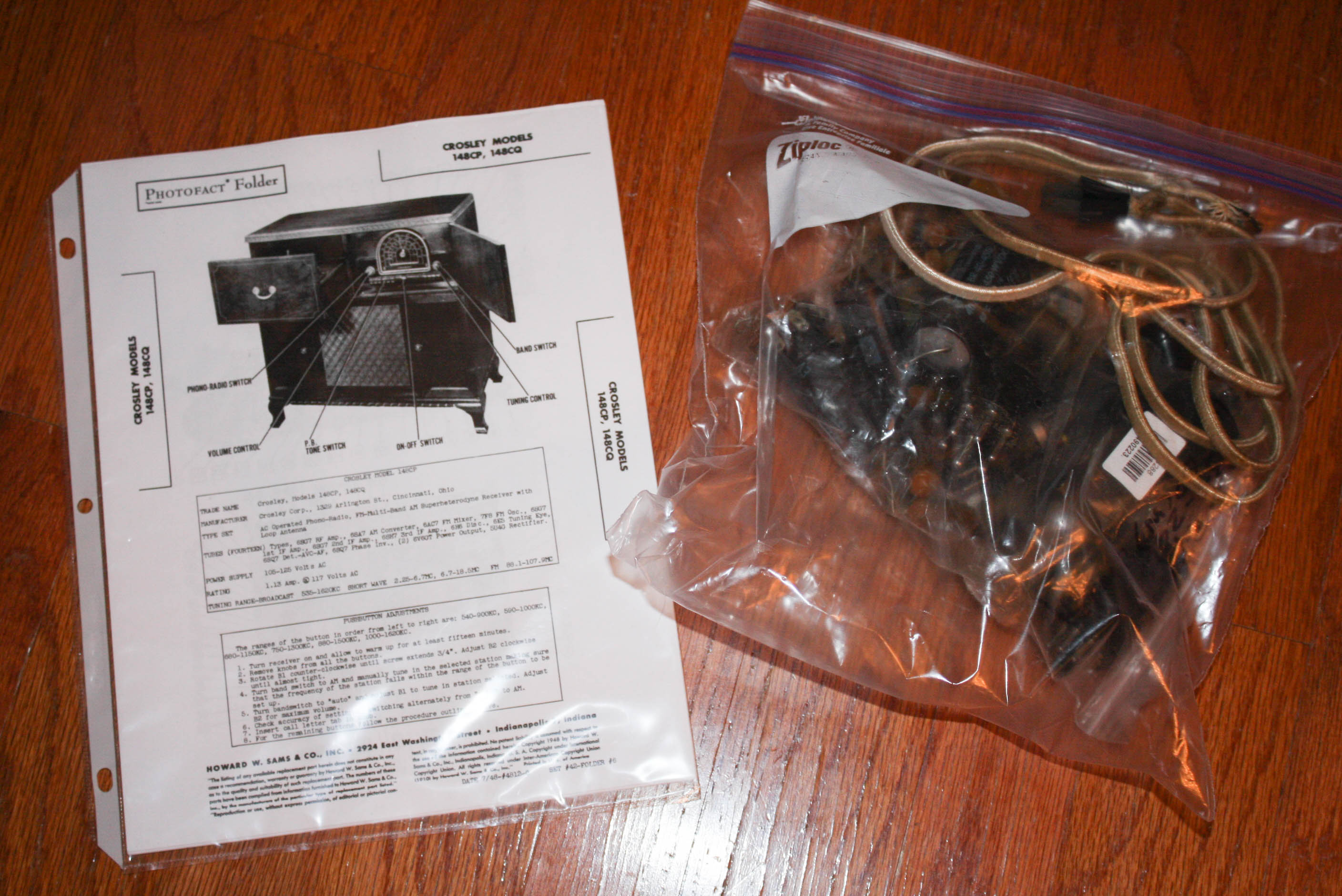 1948 Crosley Record and Radio Cabinet