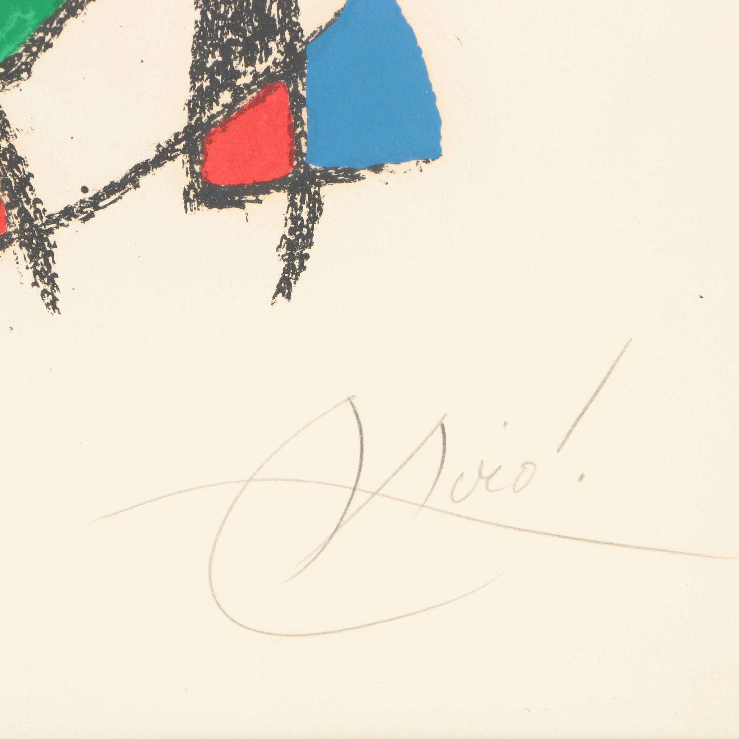 Joan Miró Limited Edition Color Lithograph