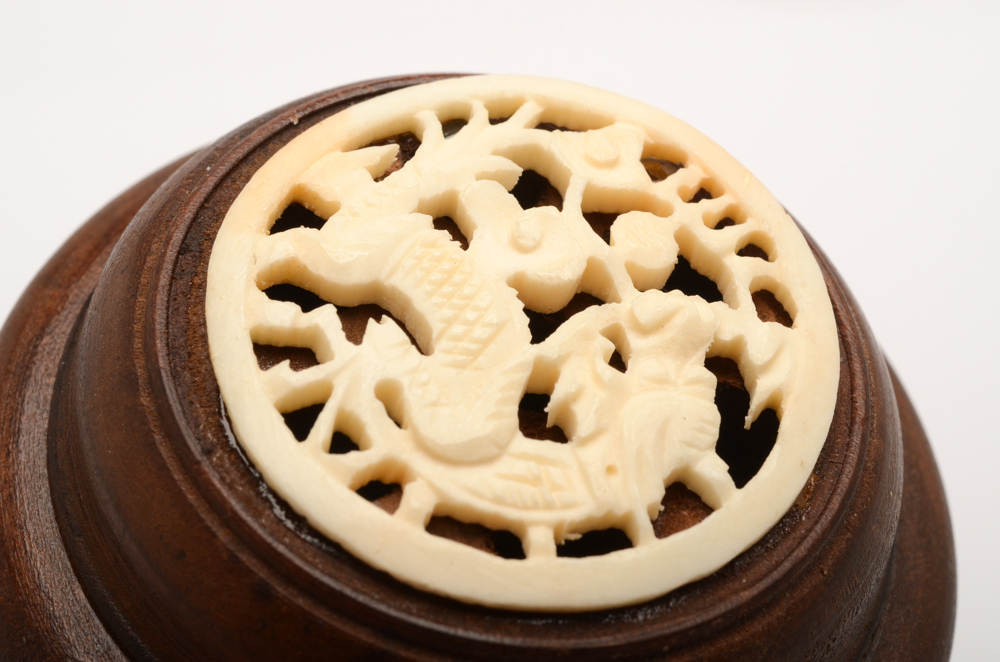 Antique Chinese Gourd Cricket Box