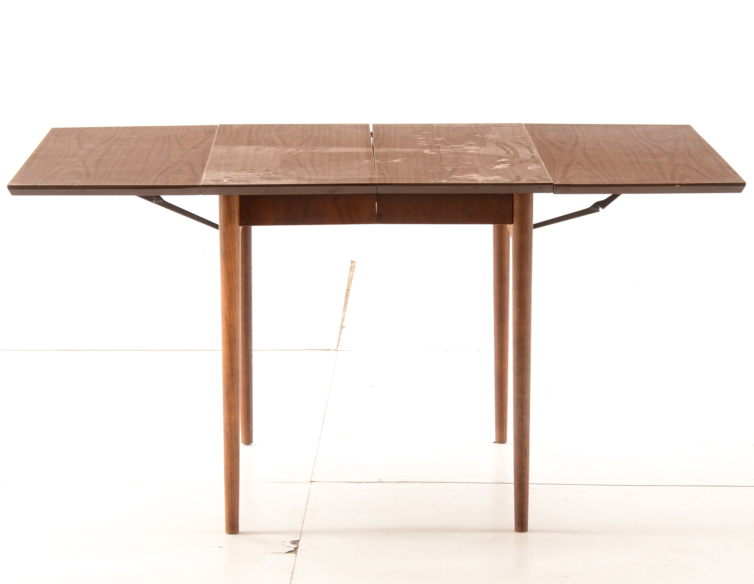 Walnut and Laminate Drop-Leaf Table