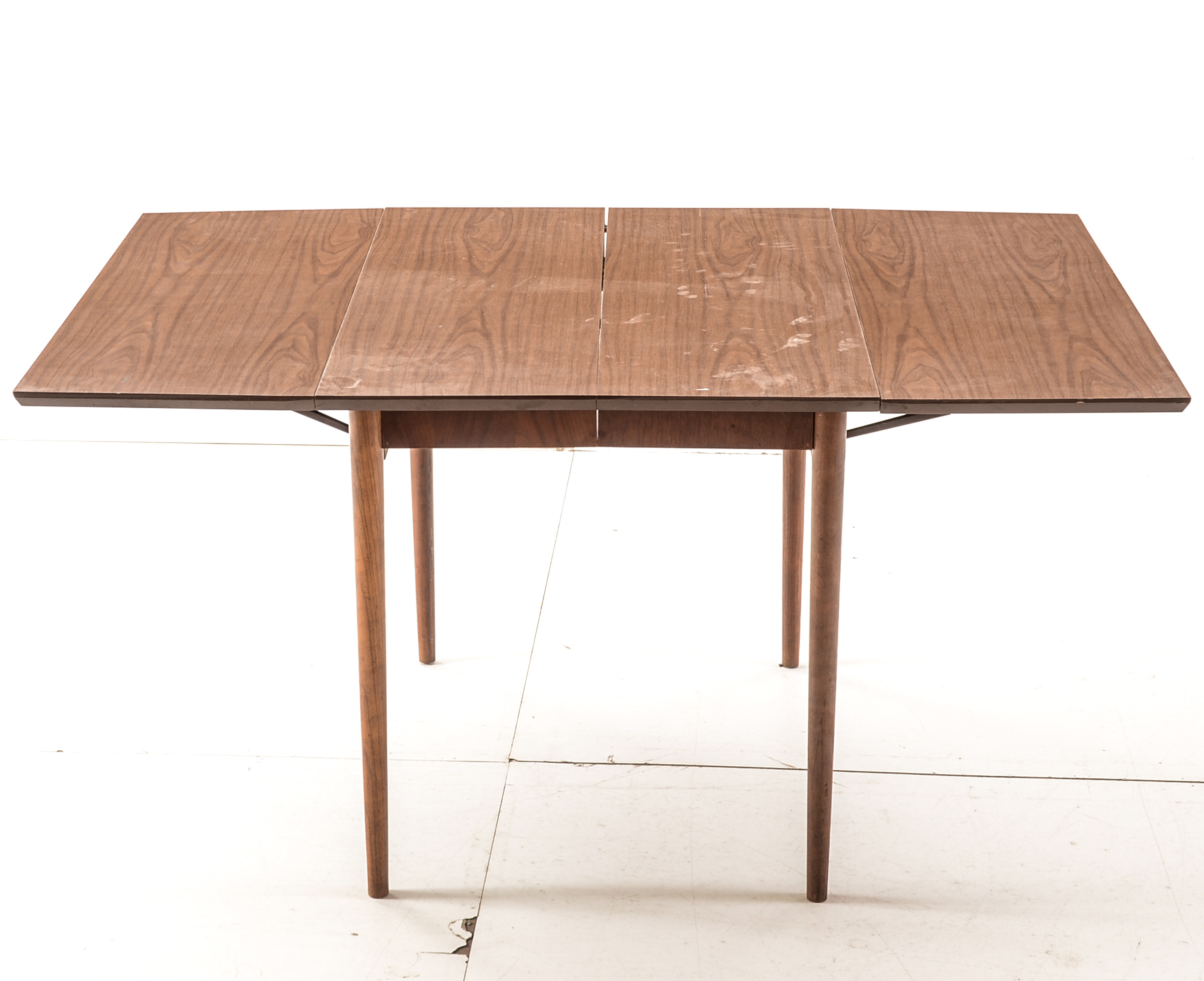 Walnut and Laminate Drop-Leaf Table