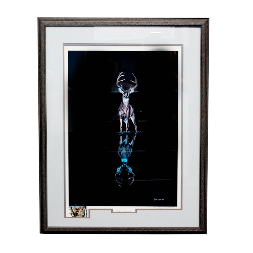 Charles H. Denault Limited Edition "Night Reflection" Giclee Print