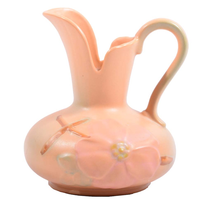 Weller Pottery "Wild Roses" Ewer