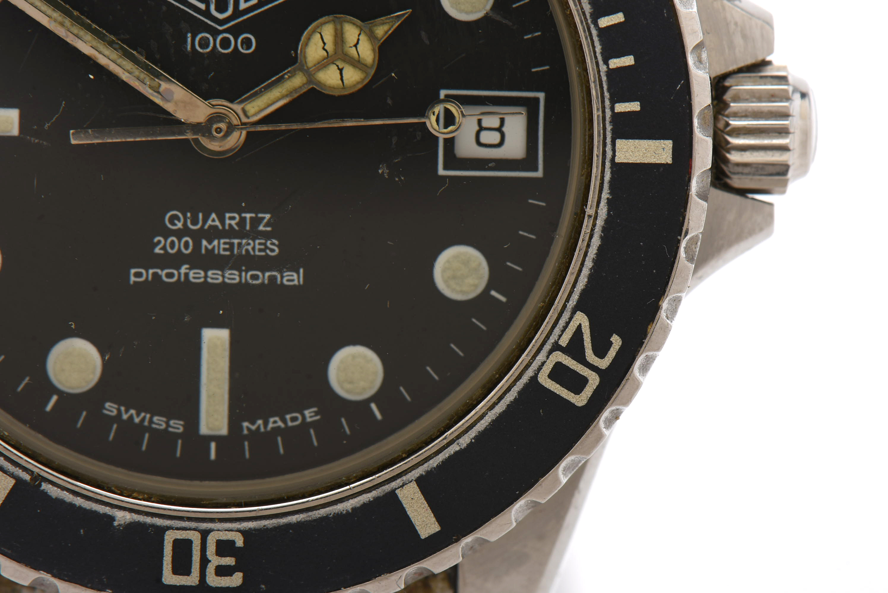 1980s Heuer 1000 Stainless Steel Quartz Watch, Pre TAG Heuer