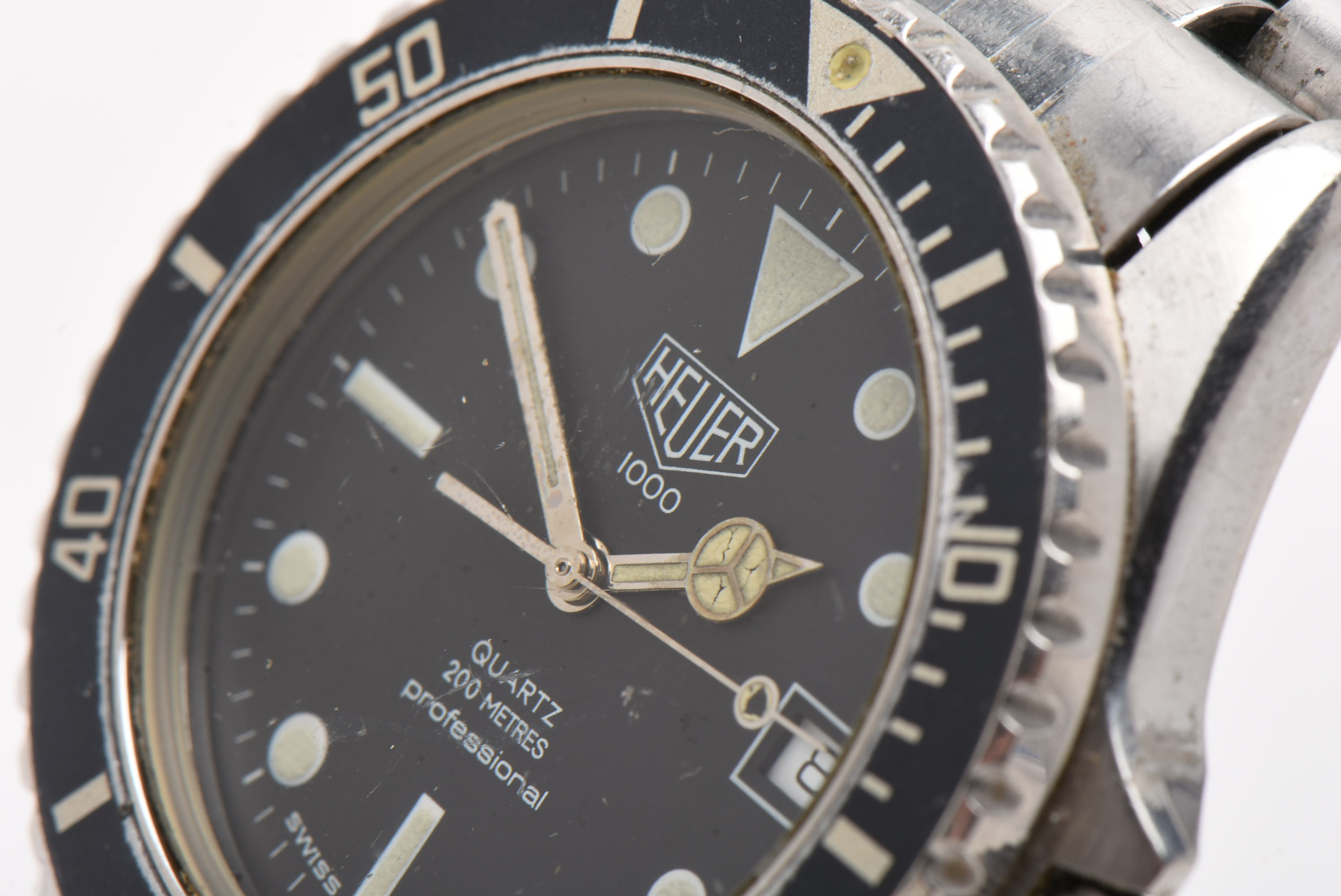 1980s Heuer 1000 Stainless Steel Quartz Watch, Pre TAG Heuer