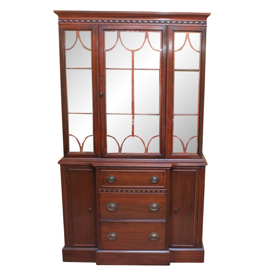 Vintage Breakfront China Cabinet