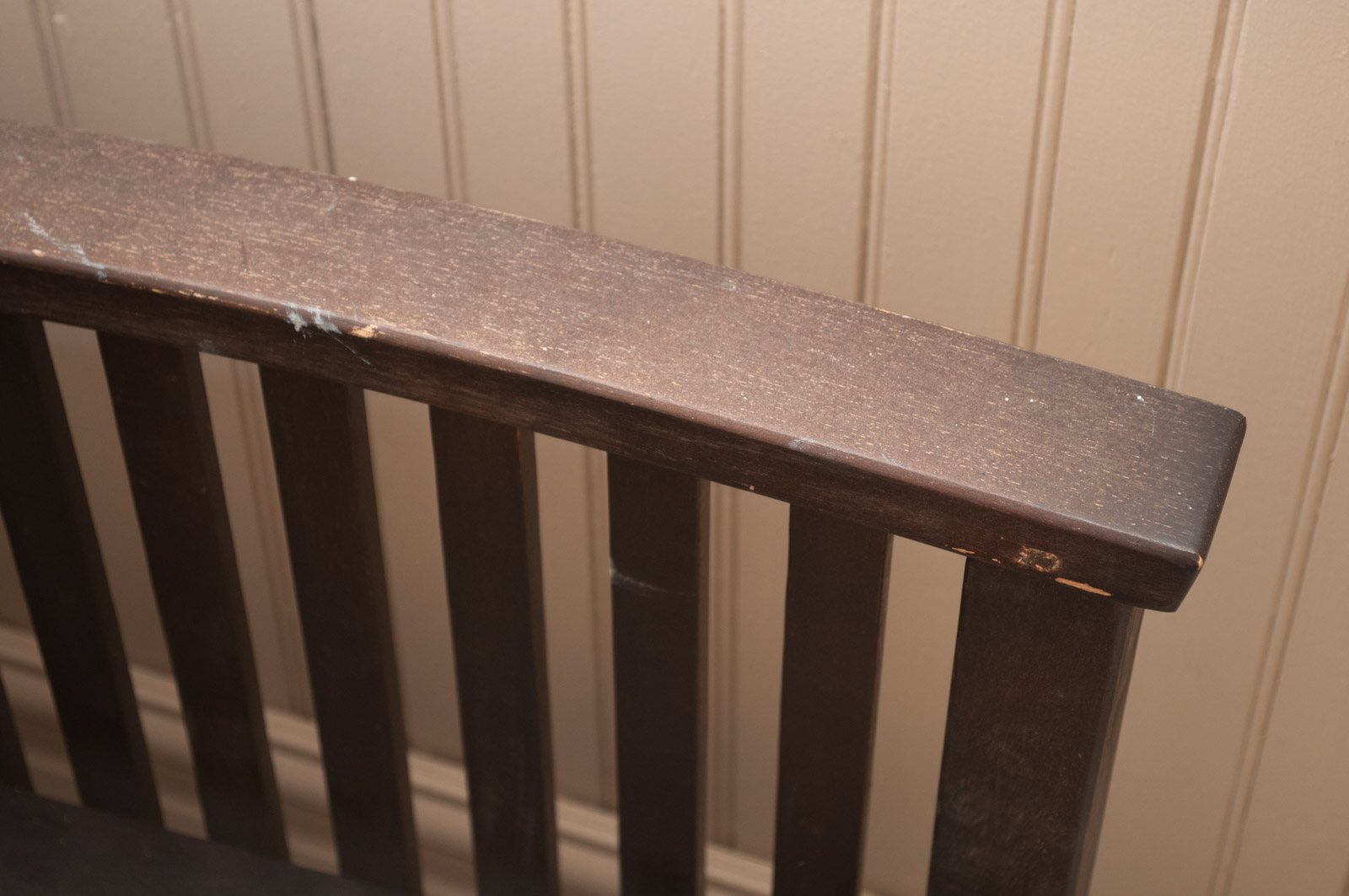 Slatted Wooden Bench