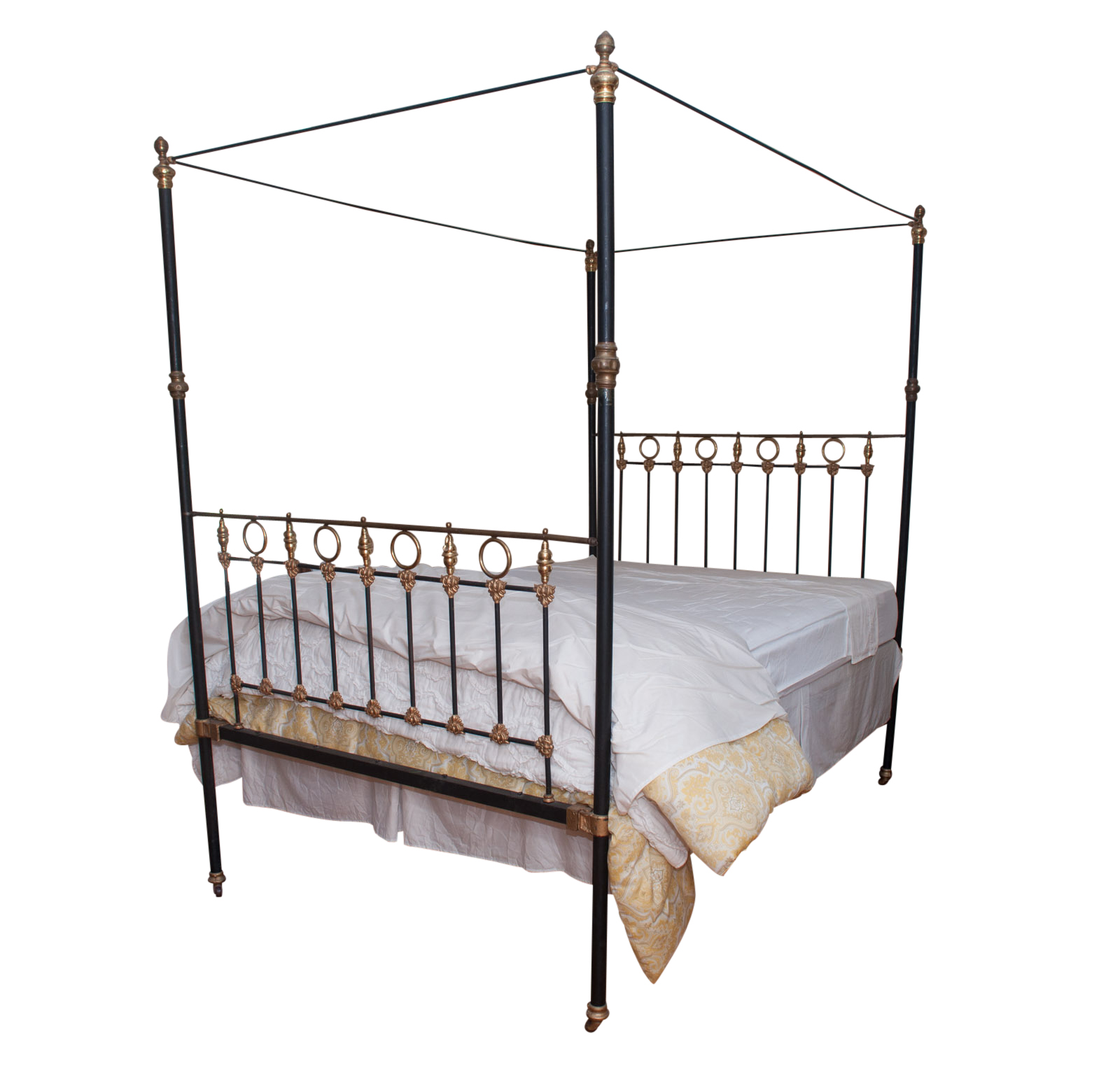 Cast Iron Queen-Size Canopy Bed