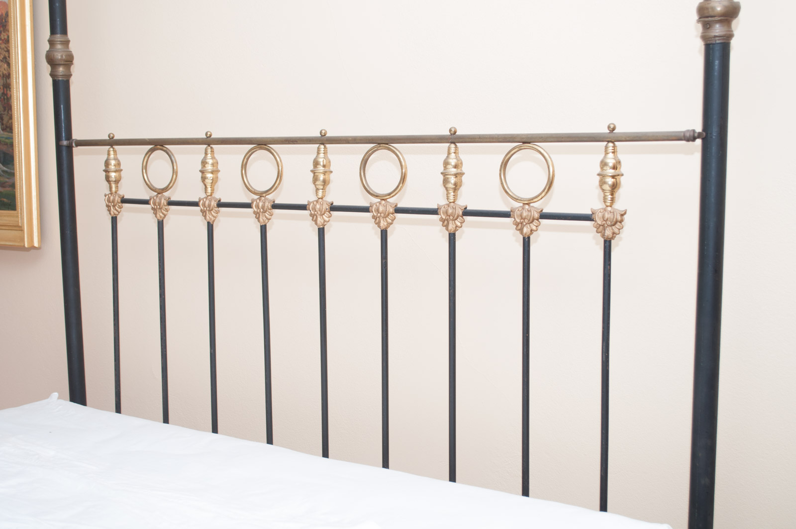 Cast Iron Queen-Size Canopy Bed