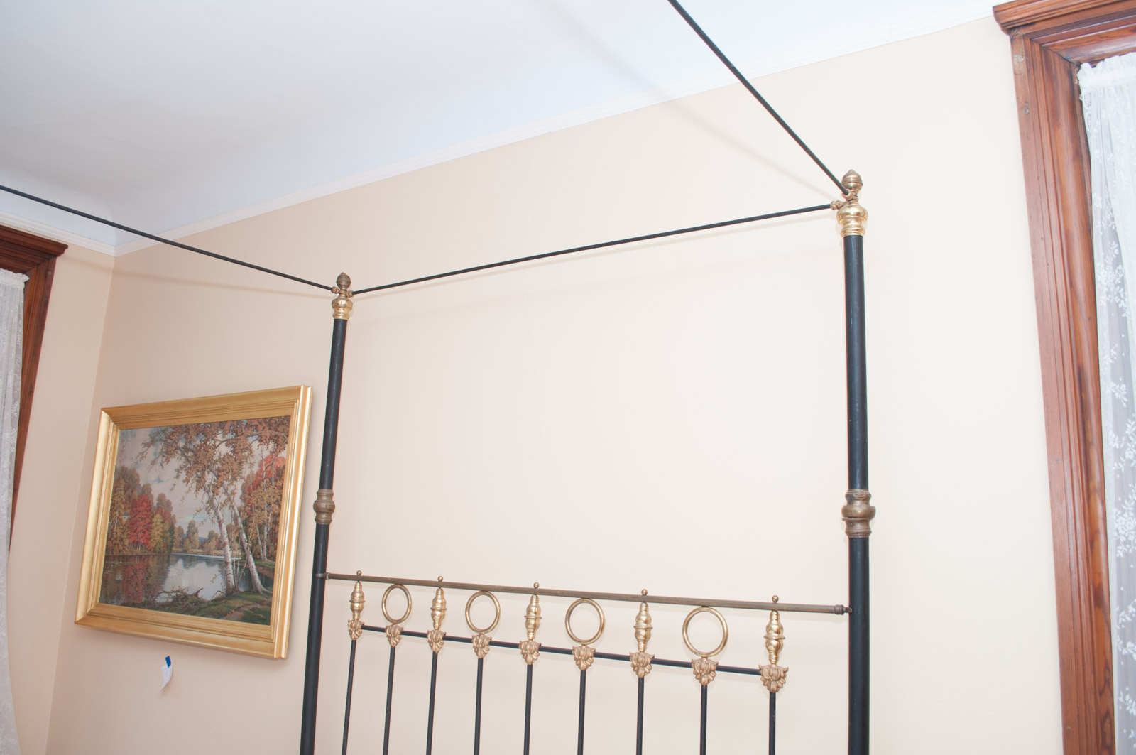 Cast Iron Queen-Size Canopy Bed