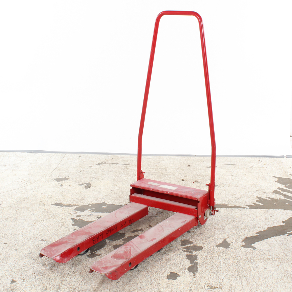Red Metal Pallet Jack Hand Truck