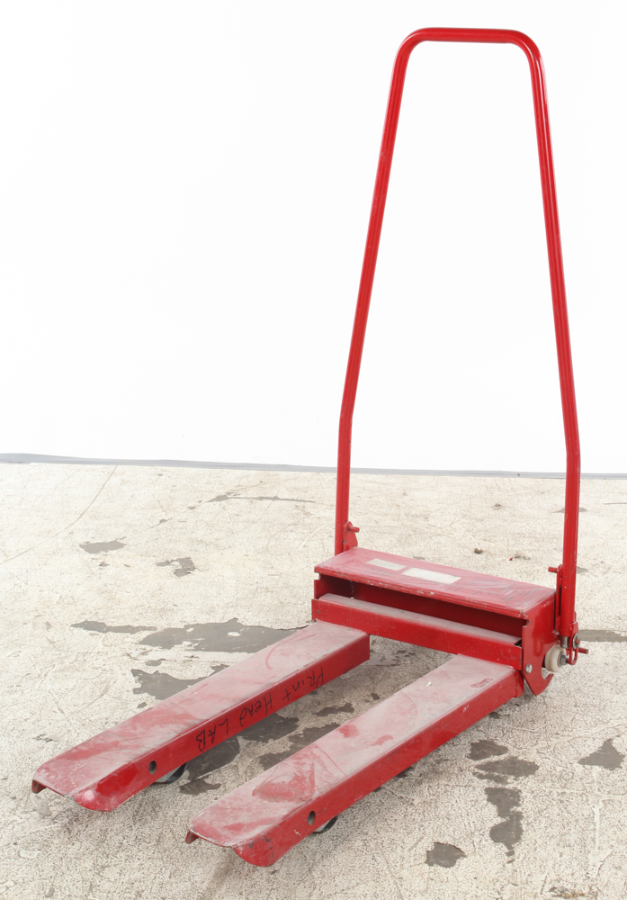 Red Metal Pallet Jack Hand Truck