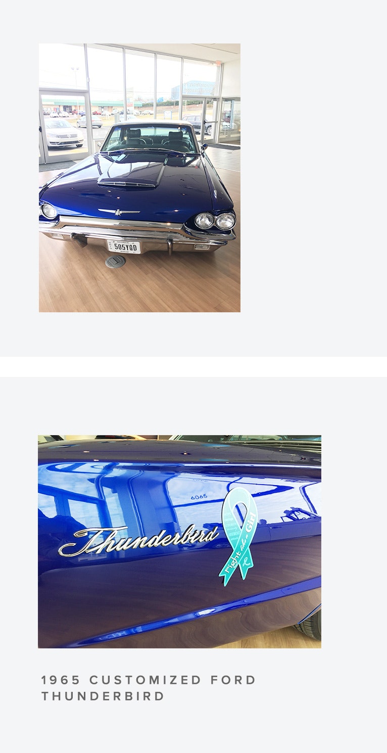 Seller Story: In Memory of Debbie Walter: 1965 Thunderbird for the Ovarian Cancer Alliance